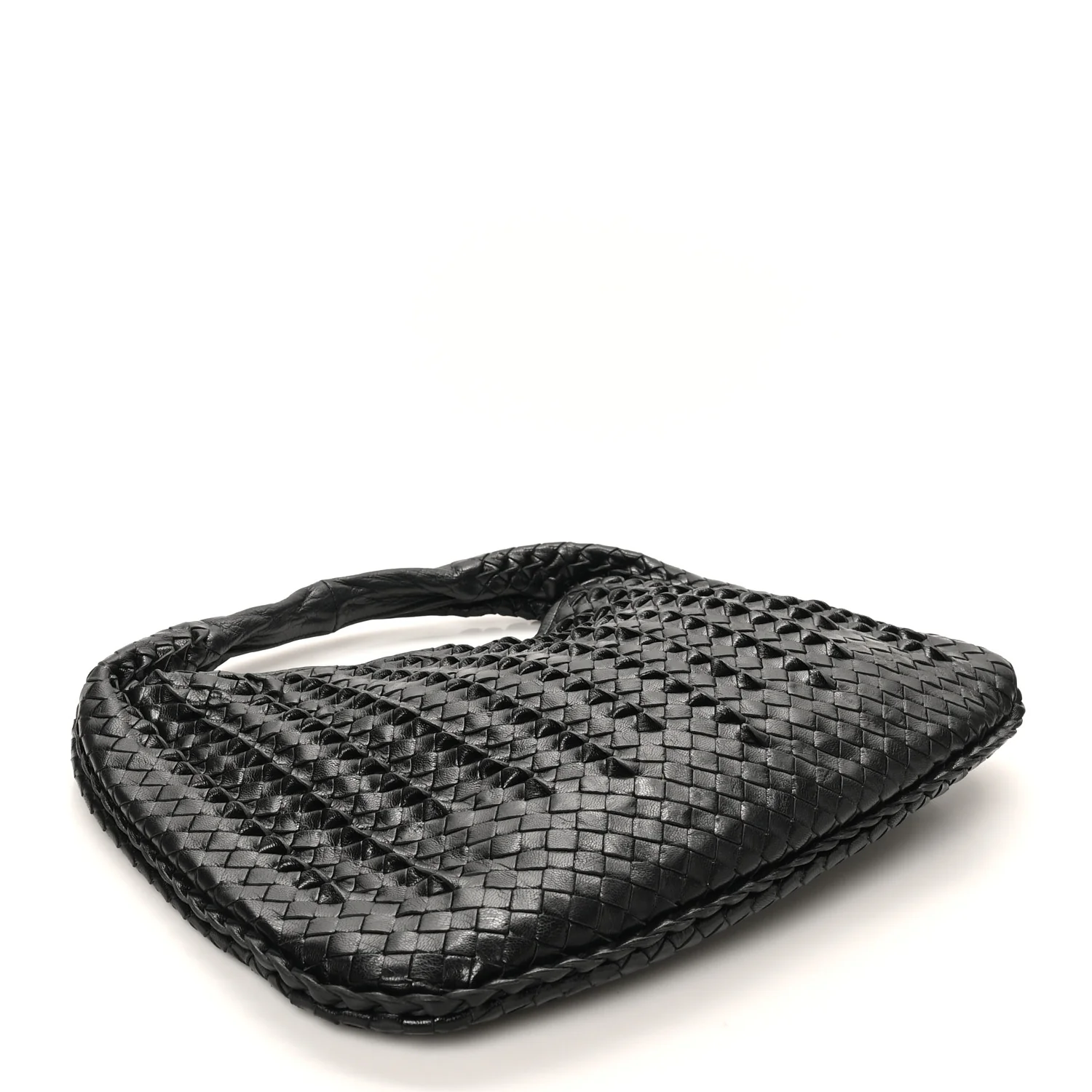 Nappa Intrecciato Medium Tornabuoni Hobo Black - Image 4