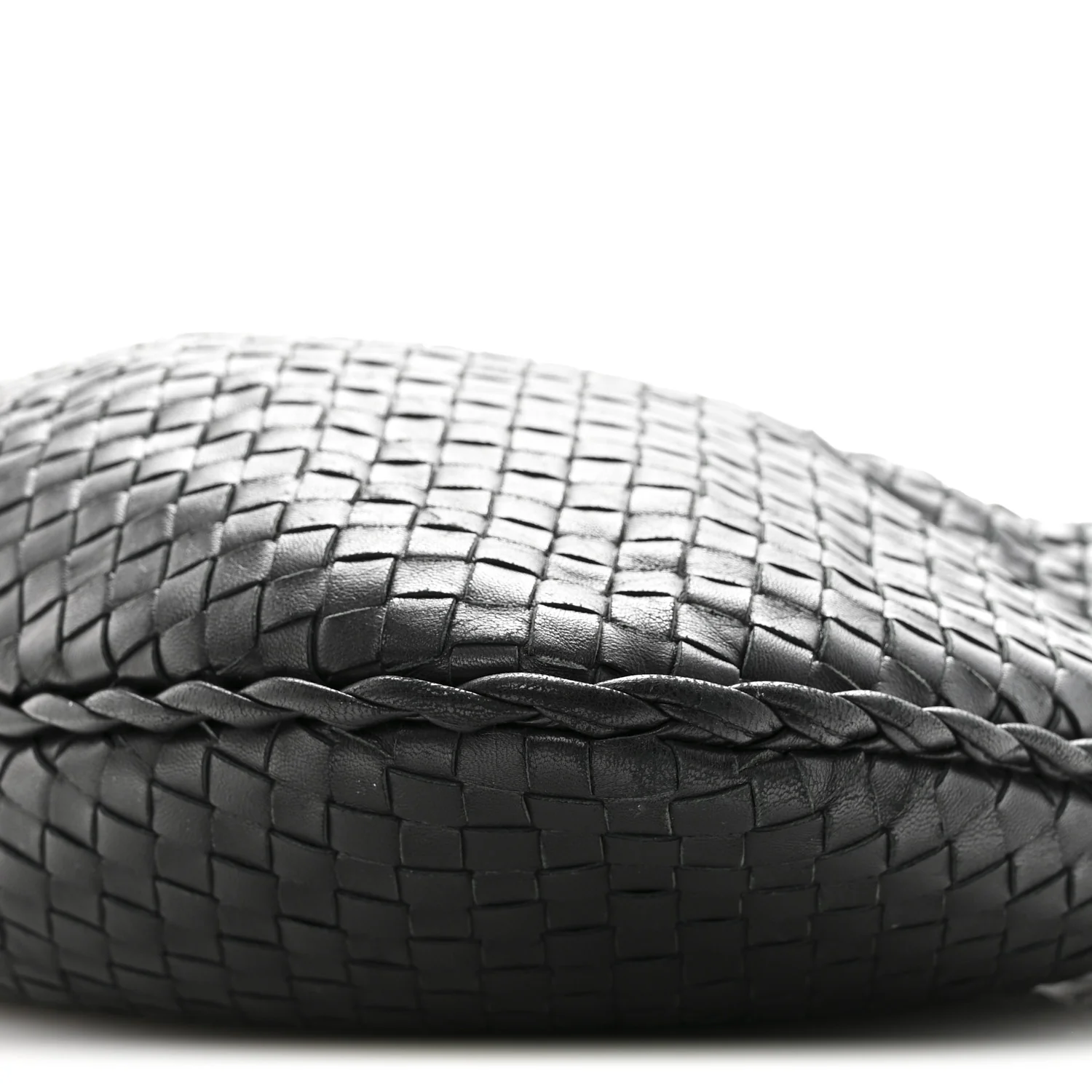 Nappa Intrecciato Medium Veneta Hobo Black - Image 10