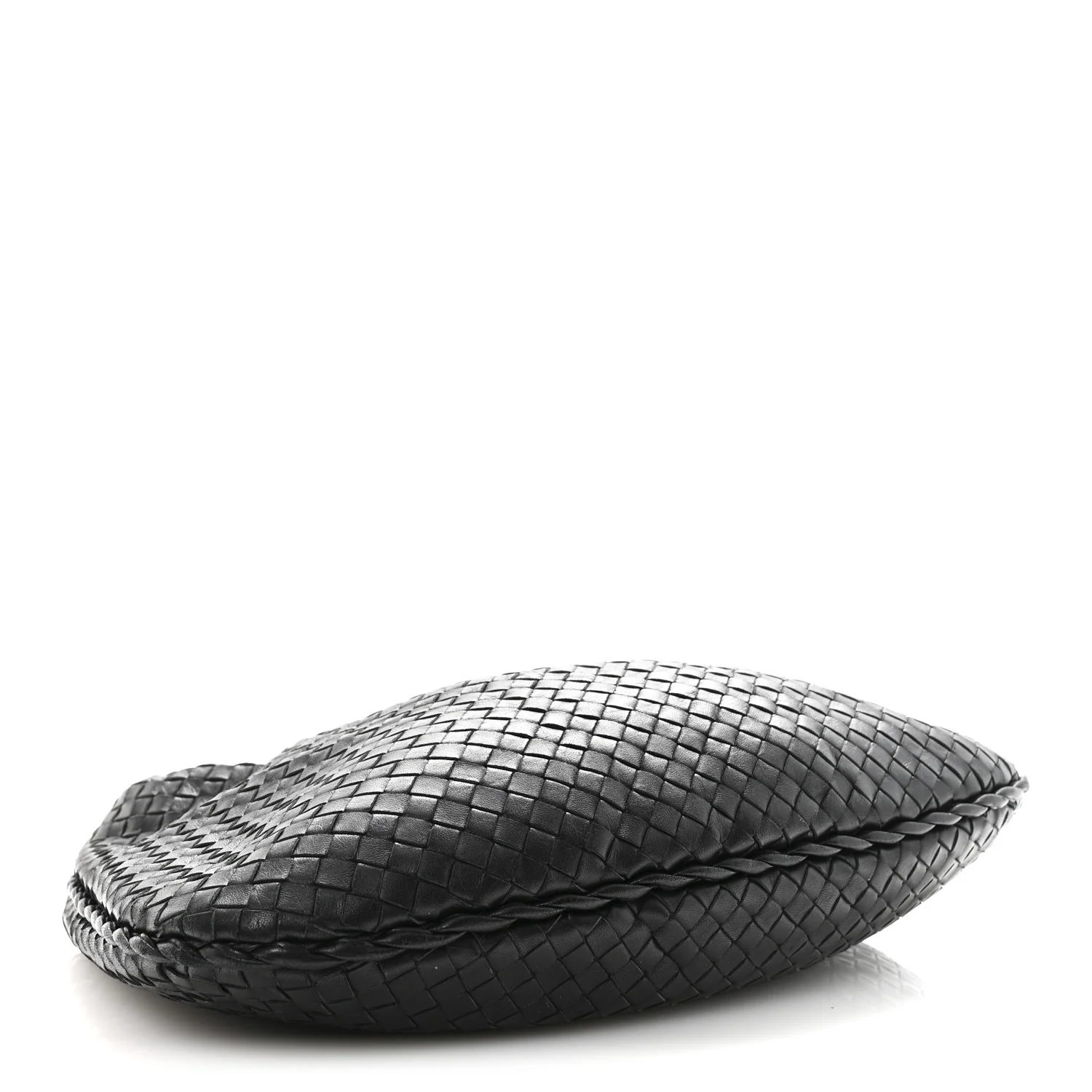Nappa Intrecciato Medium Veneta Hobo Black - Image 4