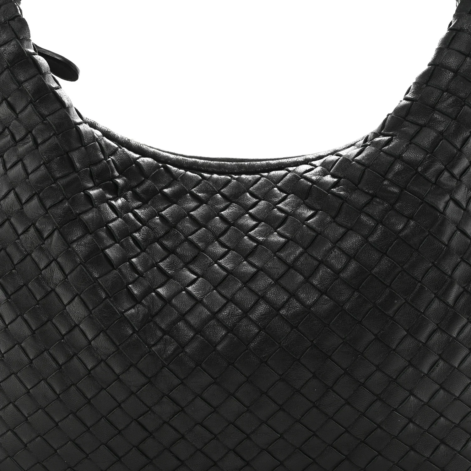 Nappa Intrecciato Medium Veneta Hobo Black - Image 8