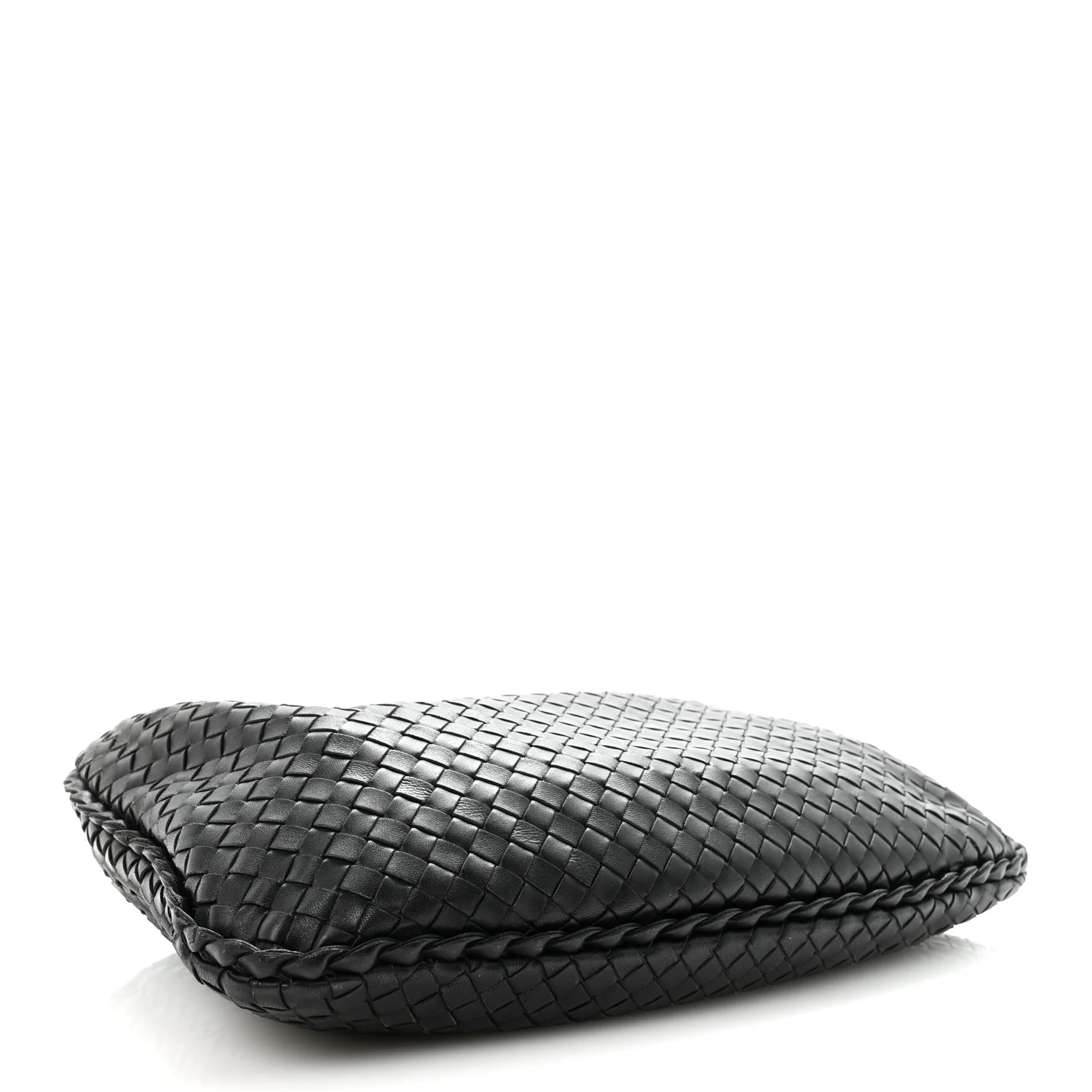 Nappa Intrecciato Medium Veneta Hobo Black - Image 4
