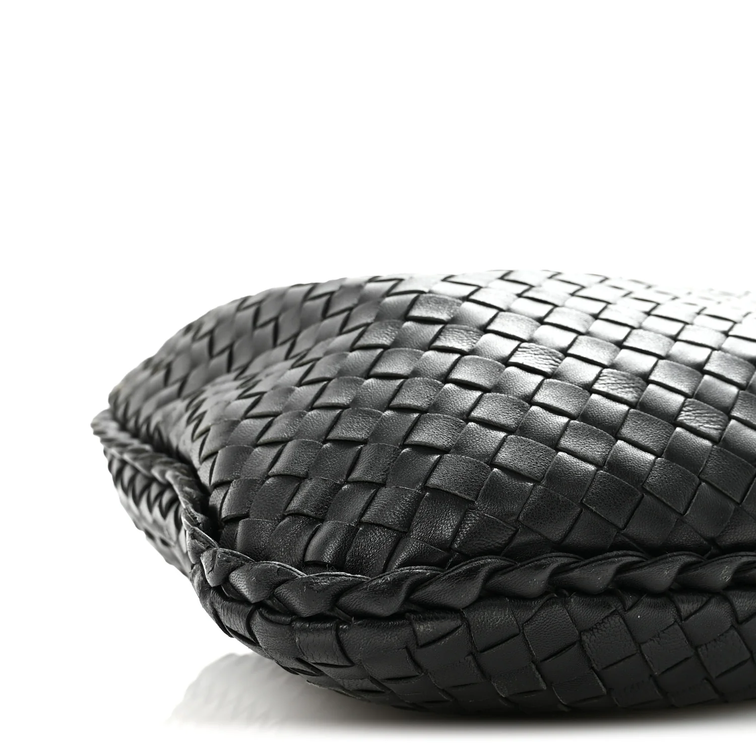 Nappa Intrecciato Medium Veneta Hobo Black - Image 8