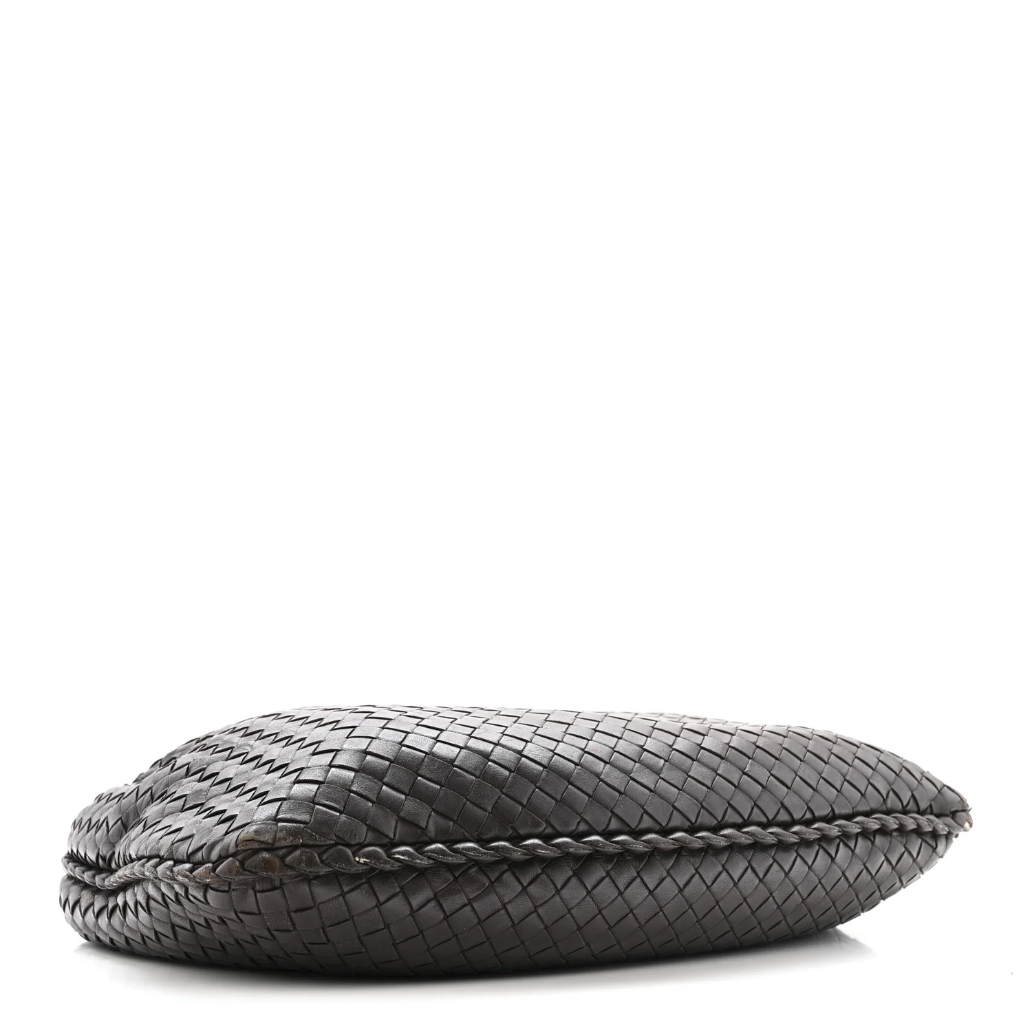Nappa Intrecciato Medium Veneta Hobo Ebano - Image 4