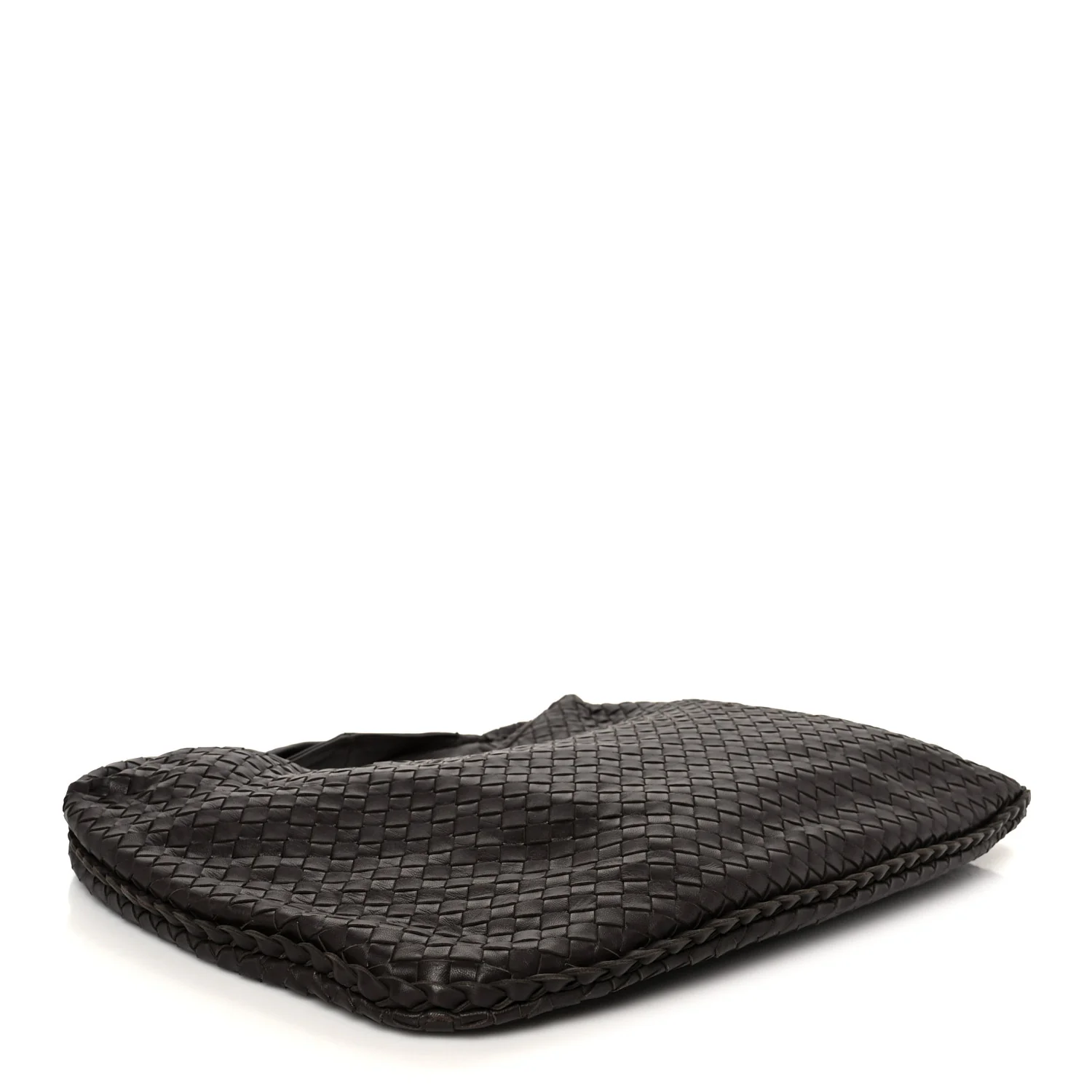 Nappa Intrecciato Medium Veneta Hobo Ebano - Image 4