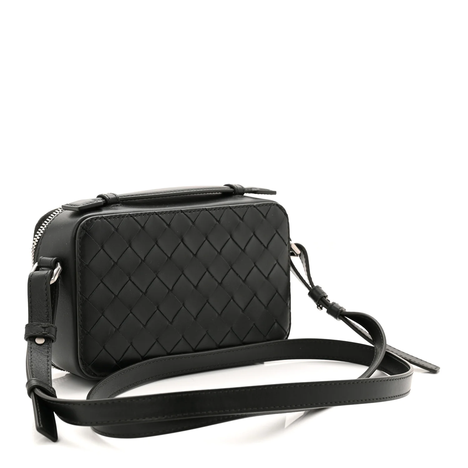Nappa Intrecciato Mens Getaway Phone Pouch Dark Green - Image 3