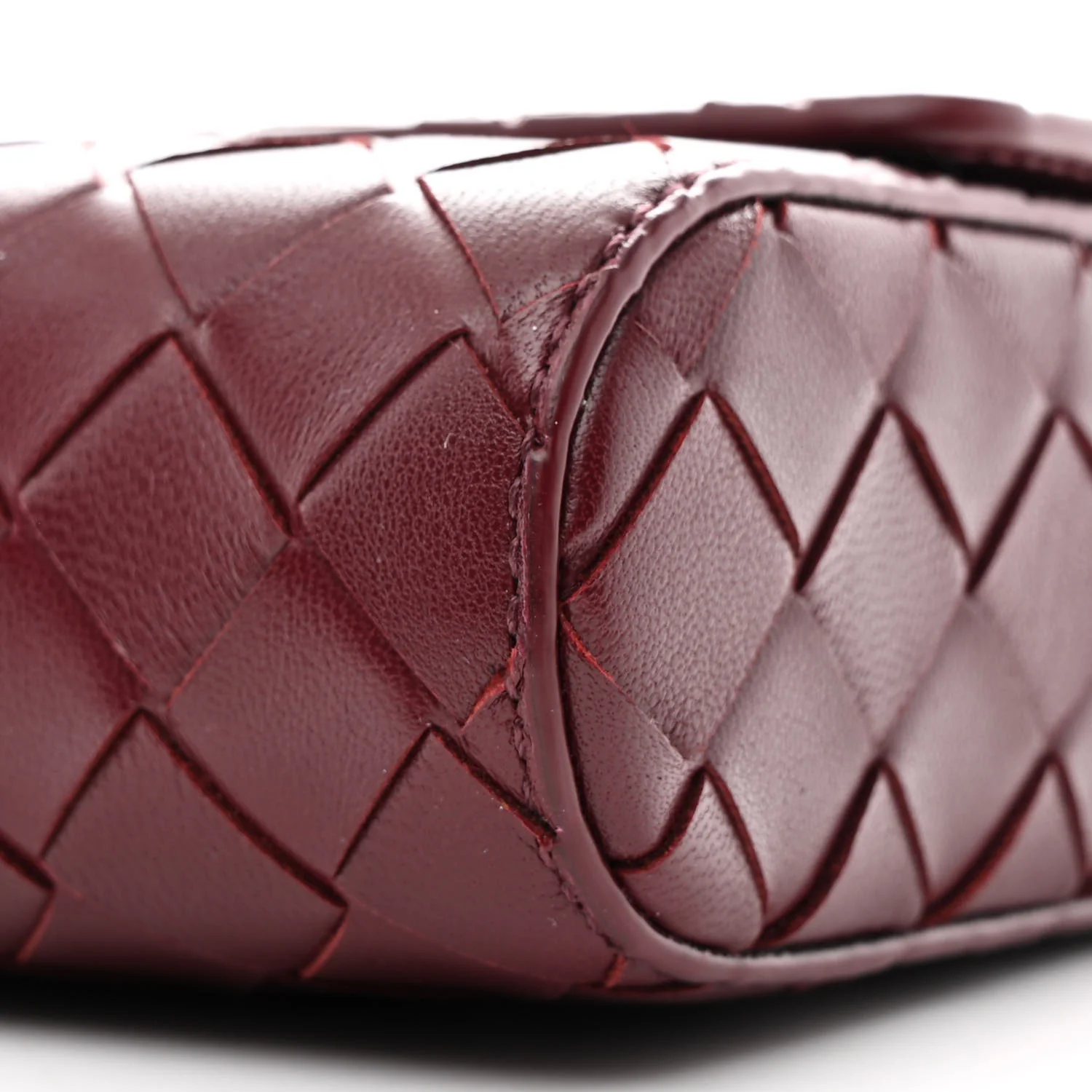 Nappa Intrecciato Mini Andiamo Crossbody Bag Barolo - Image 10