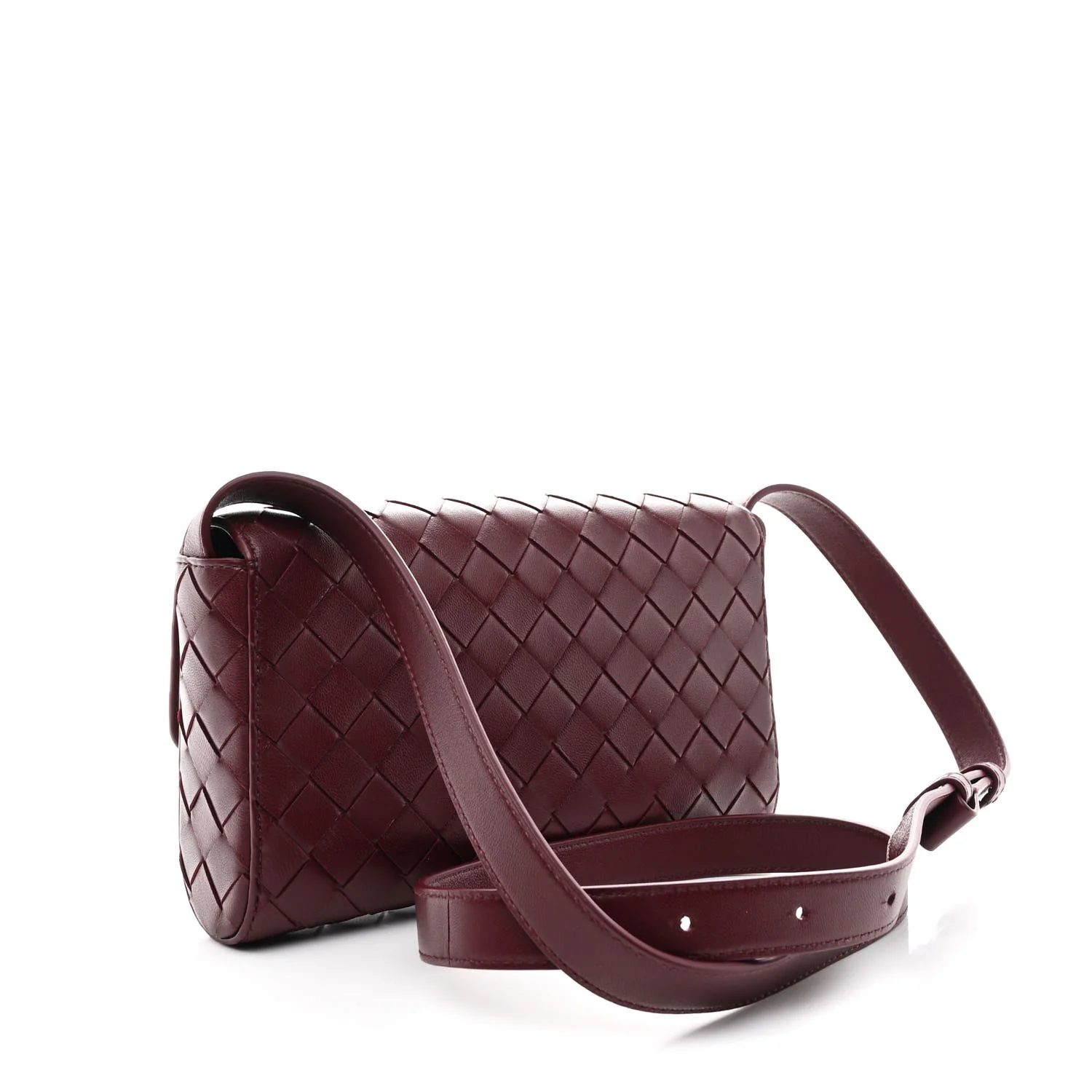 Nappa Intrecciato Mini Andiamo Crossbody Bag Barolo - Image 3