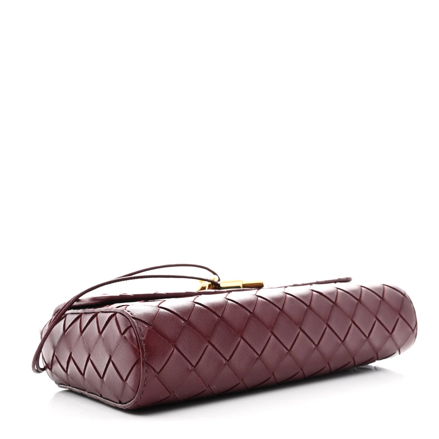 Nappa Intrecciato Mini Andiamo Crossbody Bag Barolo - Image 4