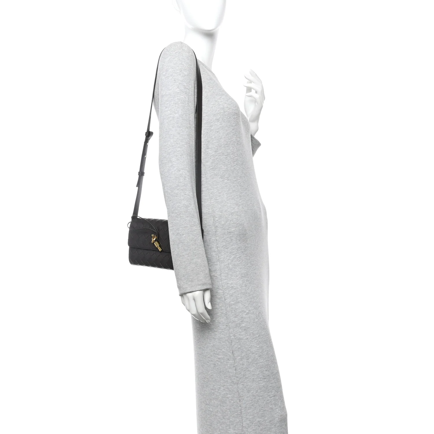 Nappa Intrecciato Mini Andiamo Crossbody Bag  Fondant - Image 2