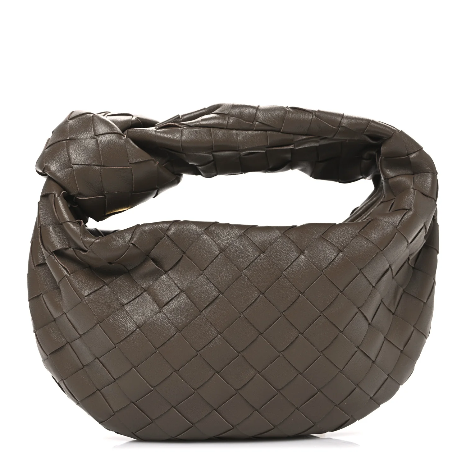 Nappa Intrecciato Mini Jodie Dark Taupe