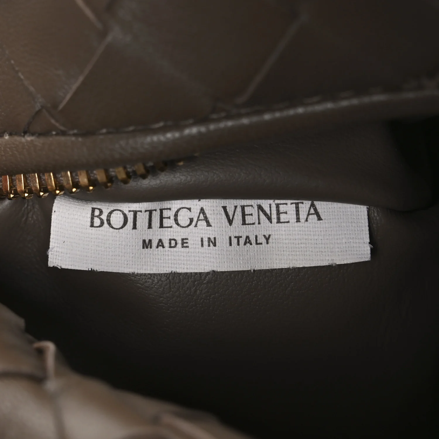 Nappa Intrecciato Mini Jodie Dark Taupe - Image 7