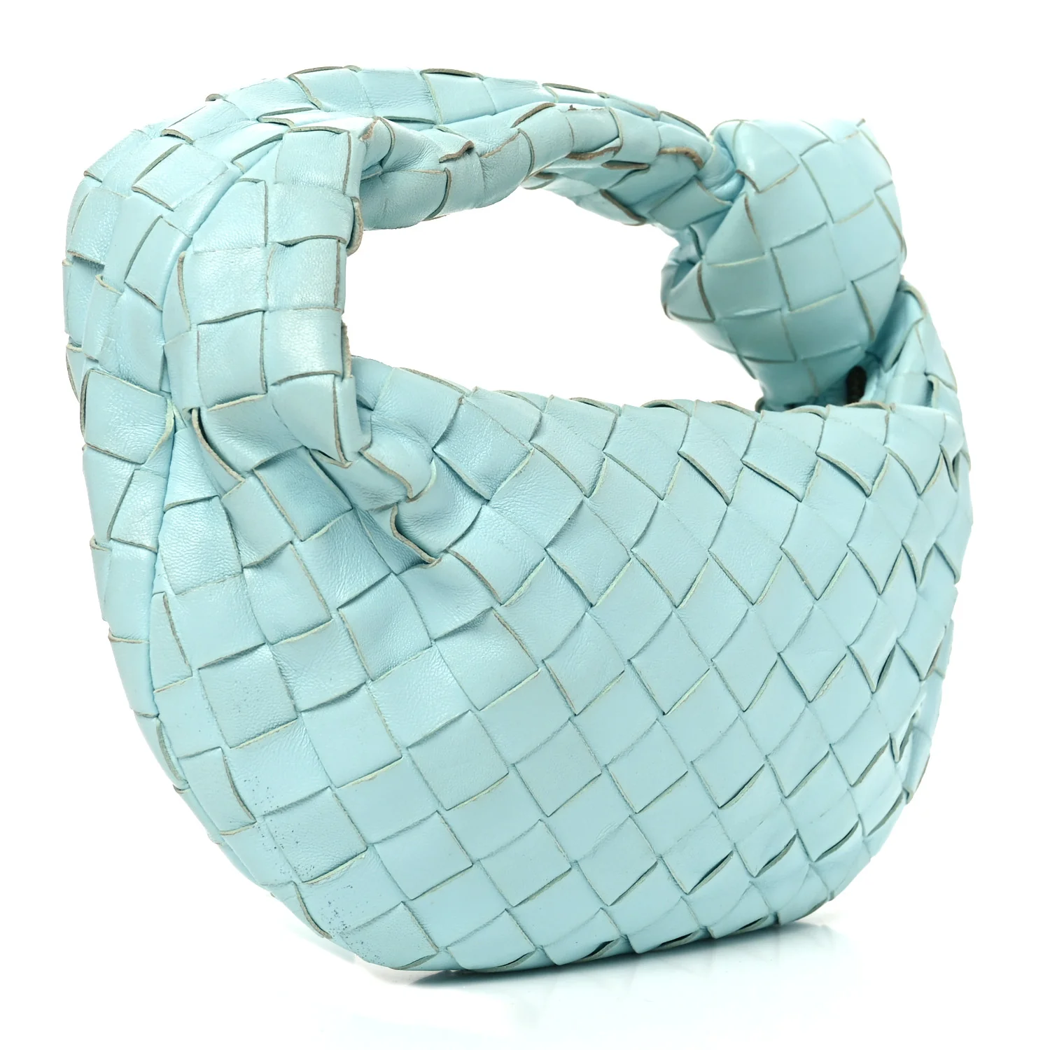 Nappa Intrecciato Mini Jodie Pale Blue - Image 3