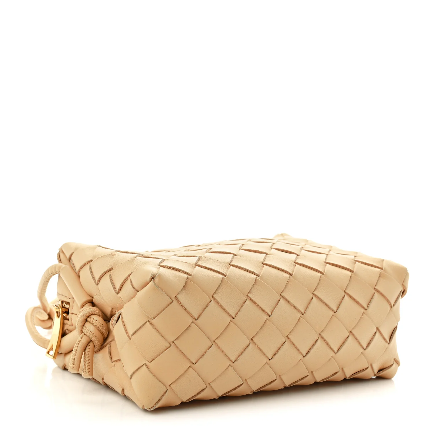 Nappa Intrecciato Mini Loop Camera Bag Almond - Image 4