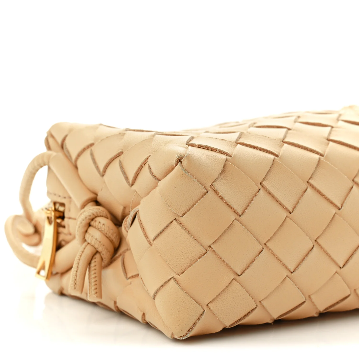 Nappa Intrecciato Mini Loop Camera Bag Almond - Image 8