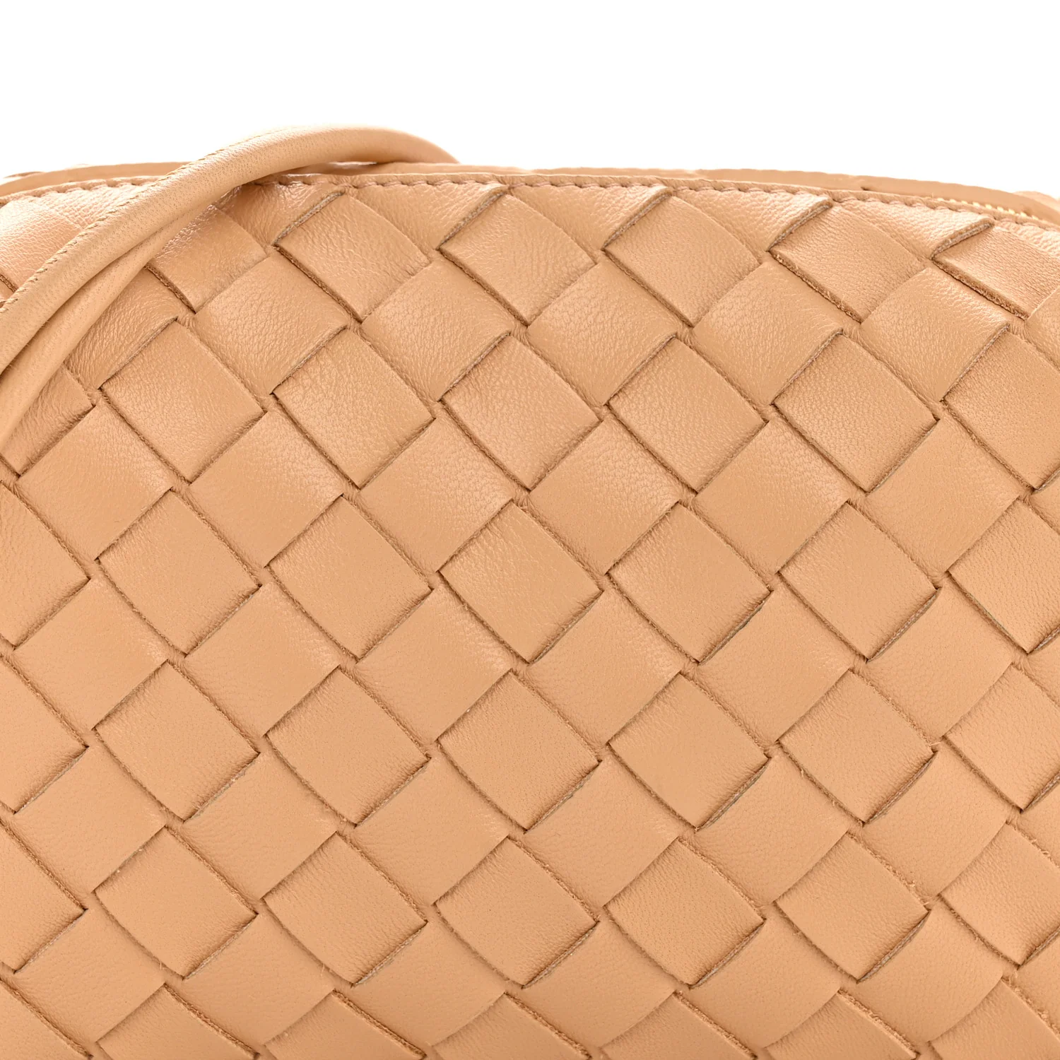 Nappa Intrecciato Mini Loop Camera Bag Almond - Image 7