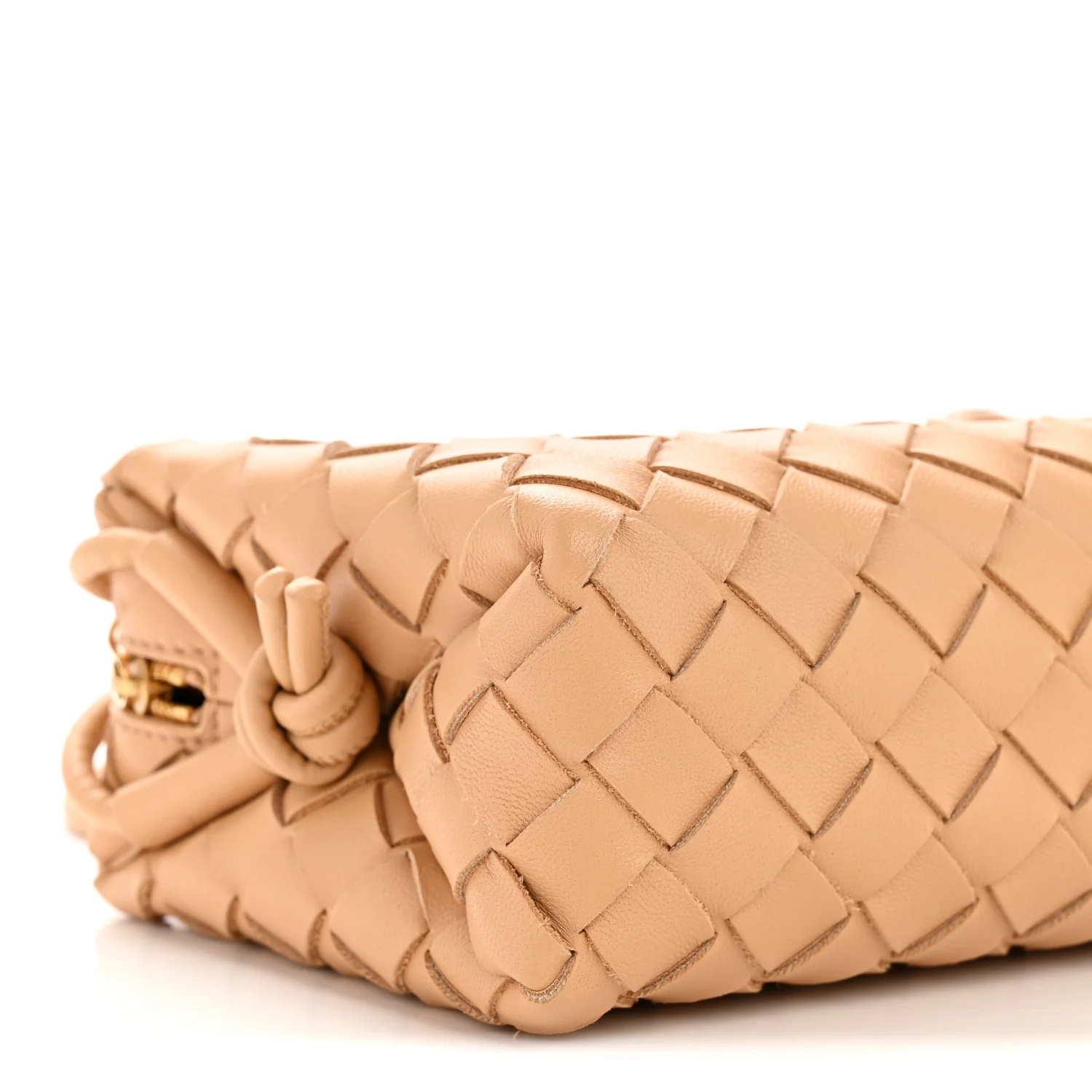 Nappa Intrecciato Mini Loop Camera Bag Almond - Image 8