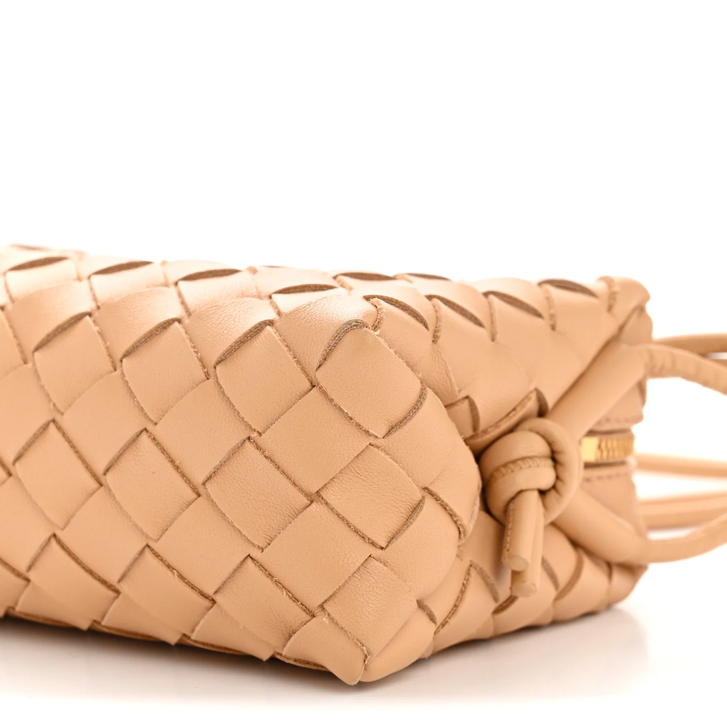 Nappa Intrecciato Mini Loop Camera Bag Almond - Image 9