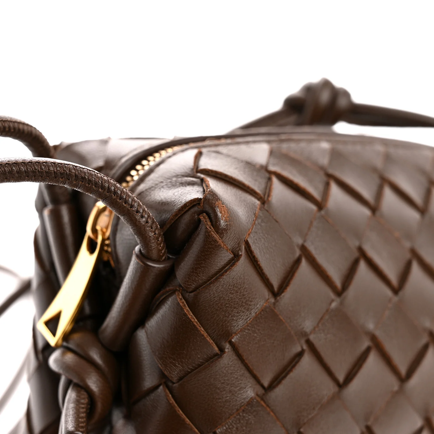 Nappa Intrecciato Mini Loop Camera Bag Light Brown - Image 12