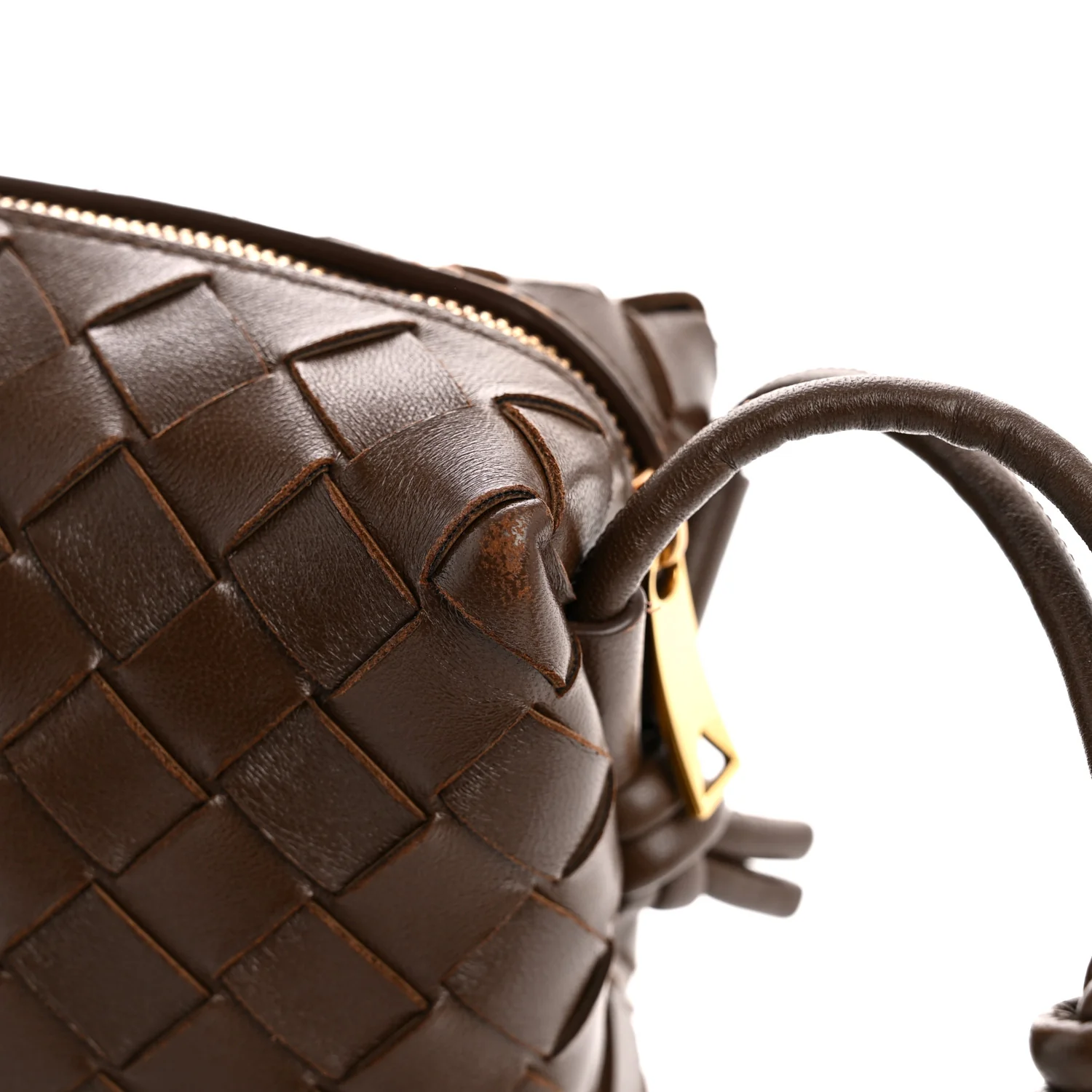 Nappa Intrecciato Mini Loop Camera Bag Light Brown - Image 13