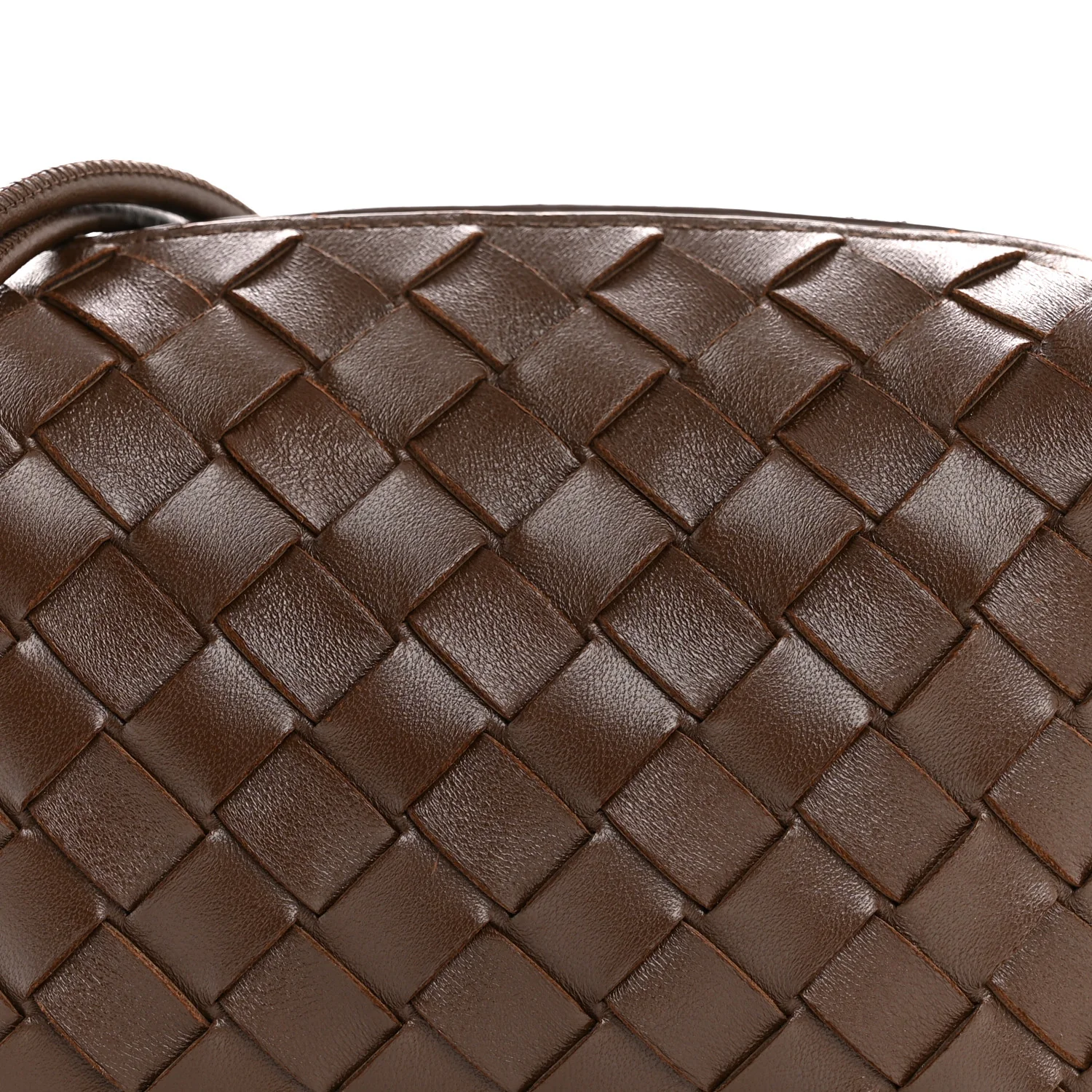 Nappa Intrecciato Mini Loop Camera Bag Light Brown - Image 7