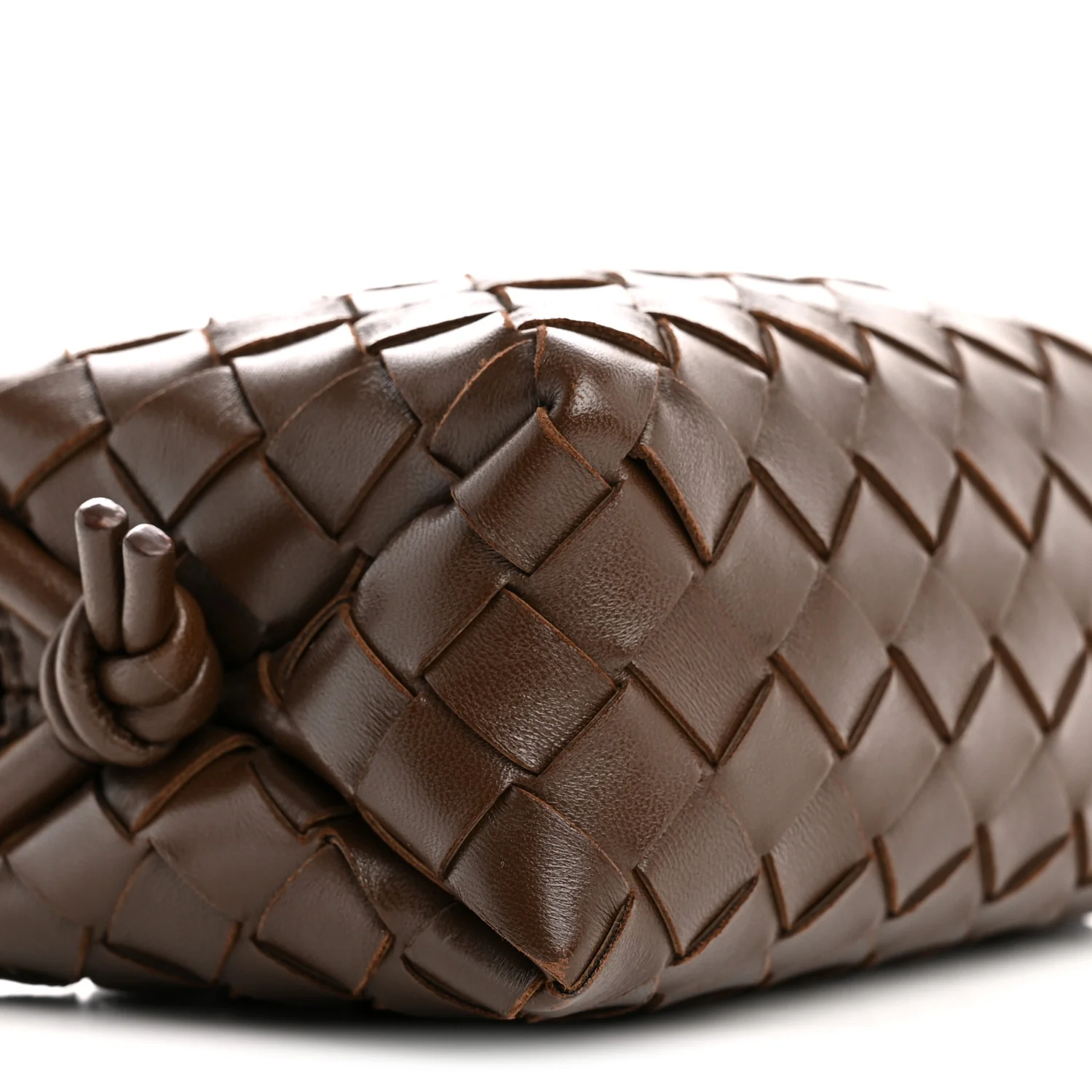 Nappa Intrecciato Mini Loop Camera Bag Light Brown - Image 8