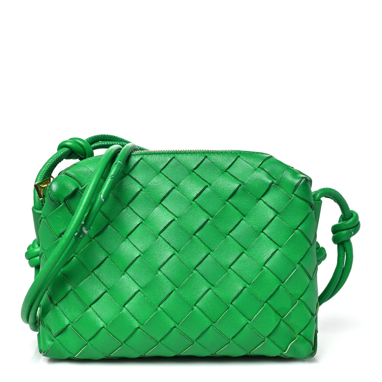 Nappa Intrecciato Mini Loop Camera Bag Parakeet