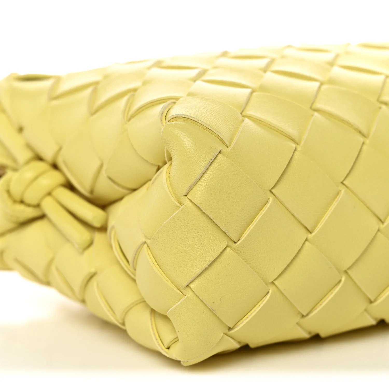 Nappa Intrecciato Mini Loop Camera Bag Yellow - Image 8