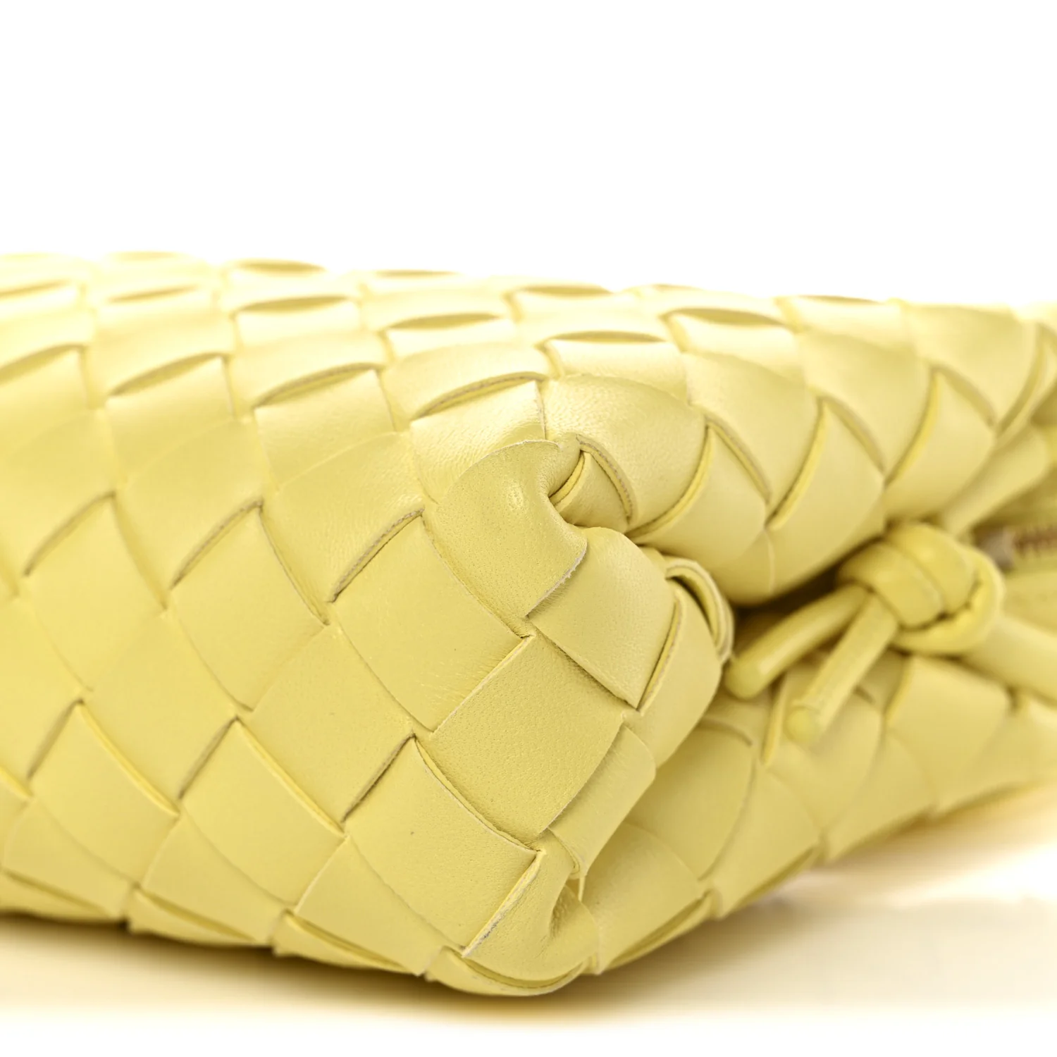 Nappa Intrecciato Mini Loop Camera Bag Yellow - Image 9