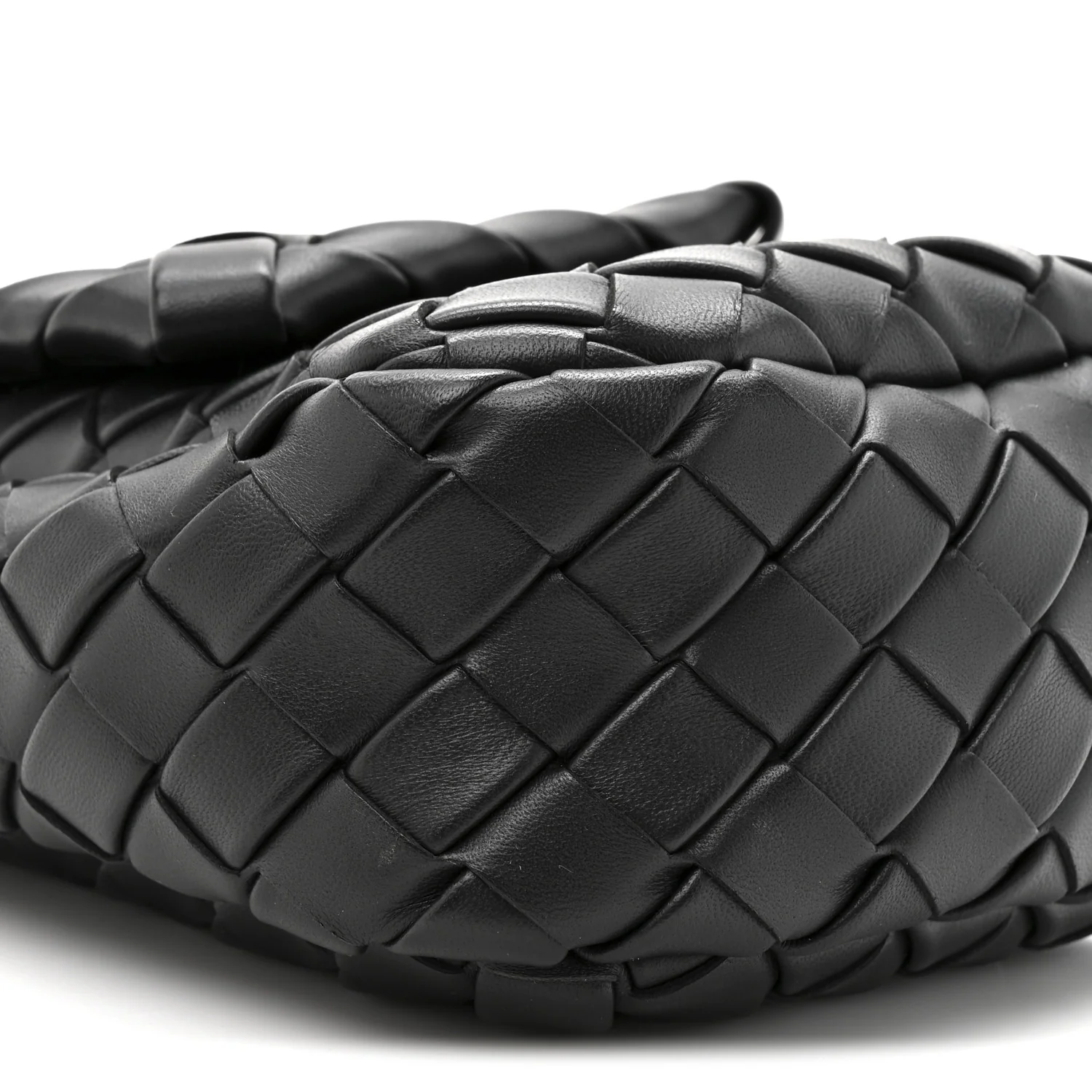 Nappa Intrecciato Mini Vertical Cobble Shoulder Bag Black - Image 10