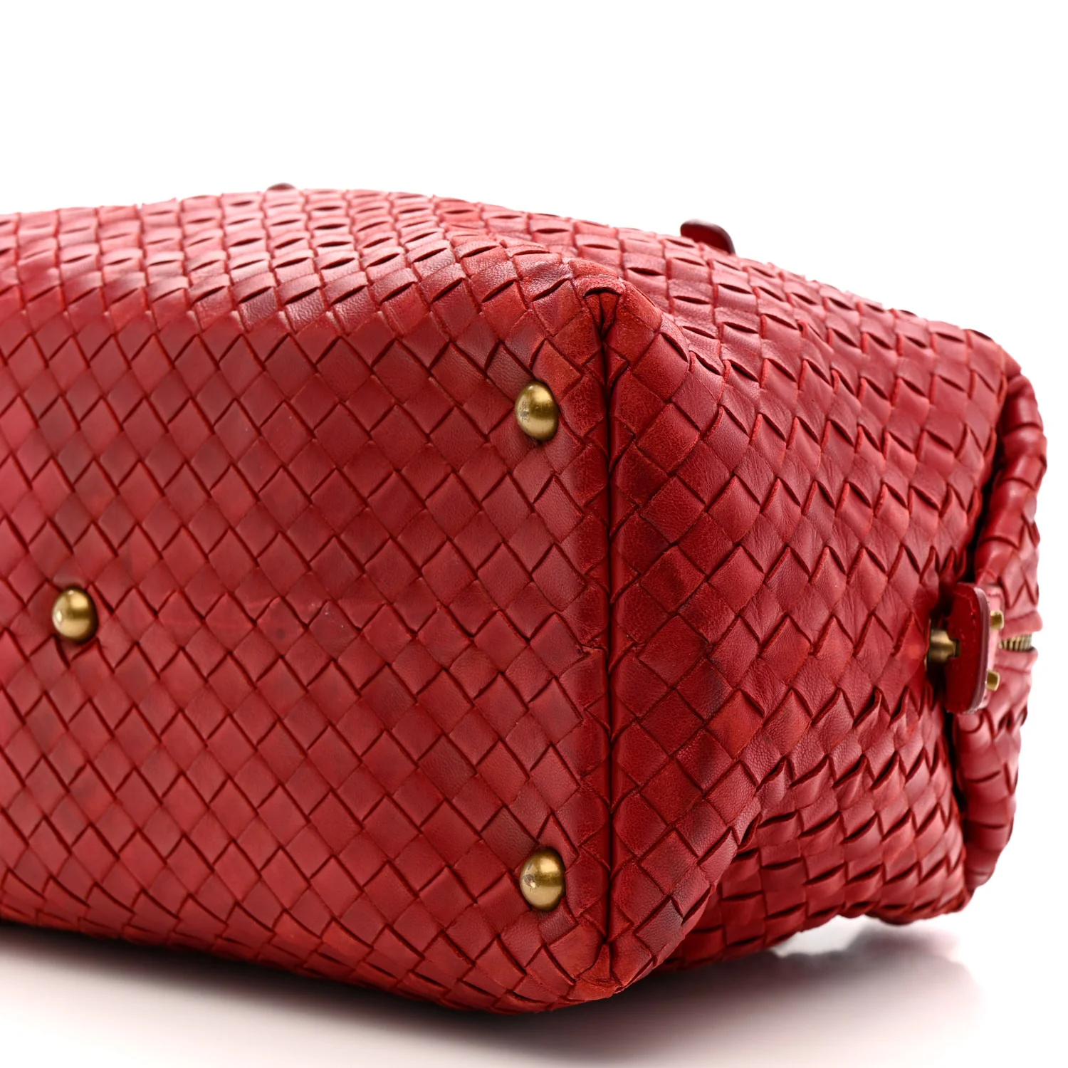Nappa Intrecciato Montaigne Bag Red - Image 11