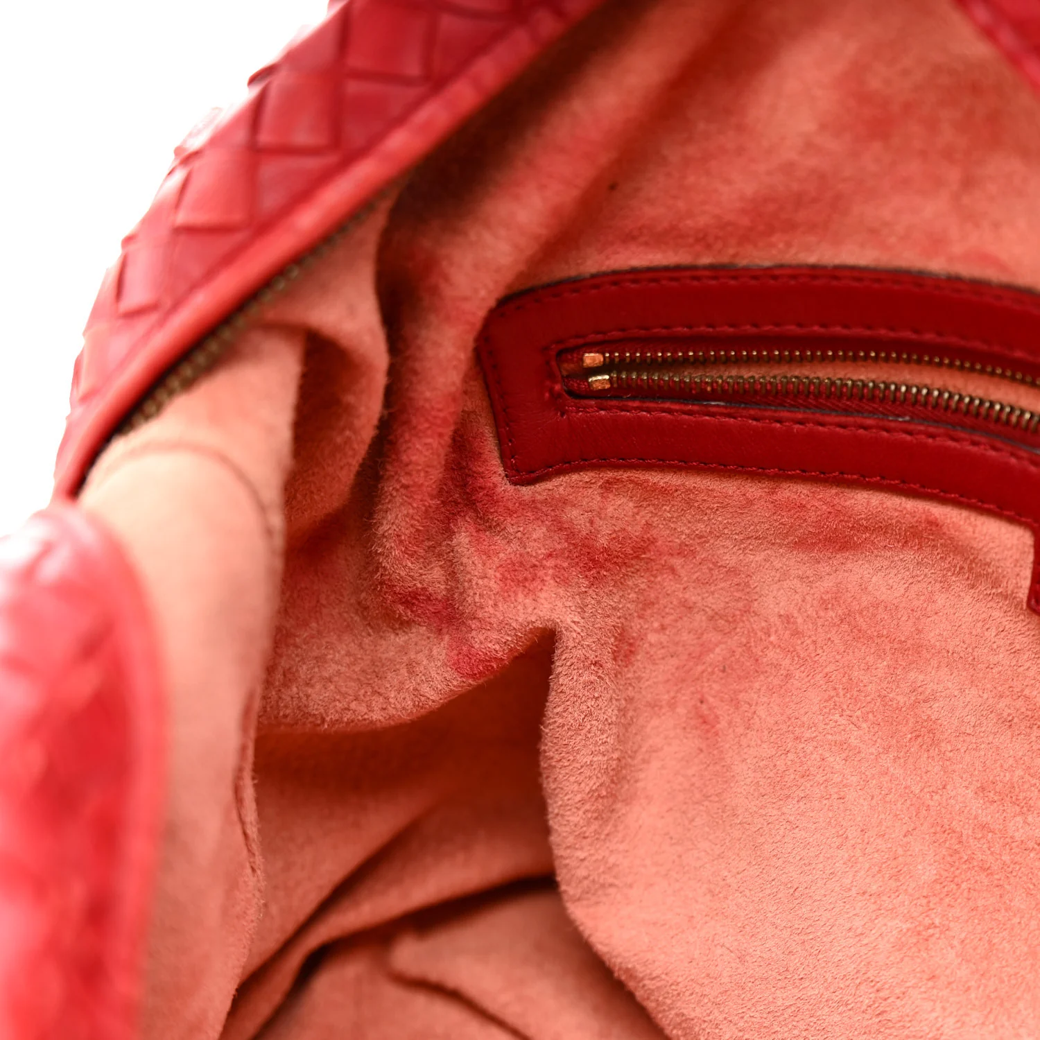 Nappa Intrecciato Montaigne Bag Red - Image 12