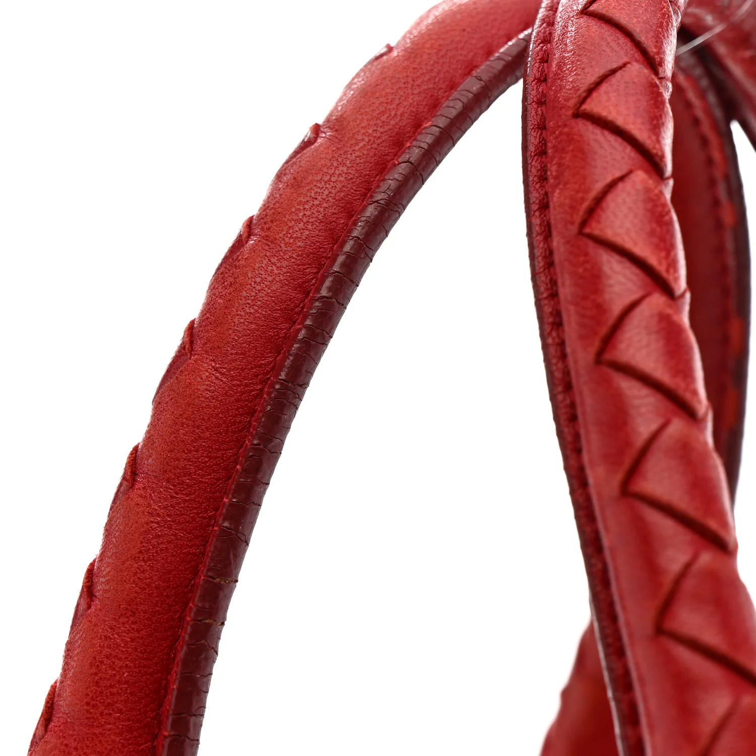 Nappa Intrecciato Montaigne Bag Red - Image 15