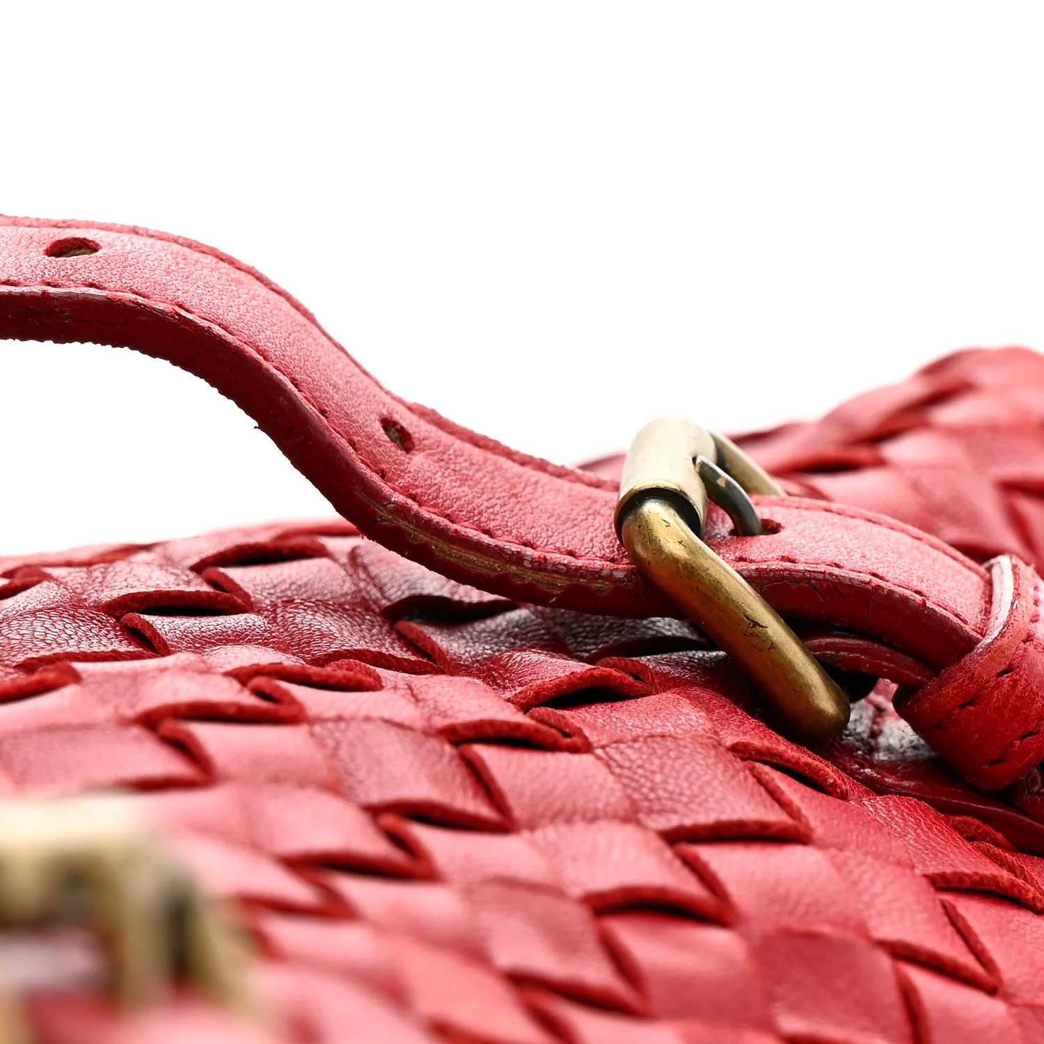 Nappa Intrecciato Montaigne Bag Red - Image 18
