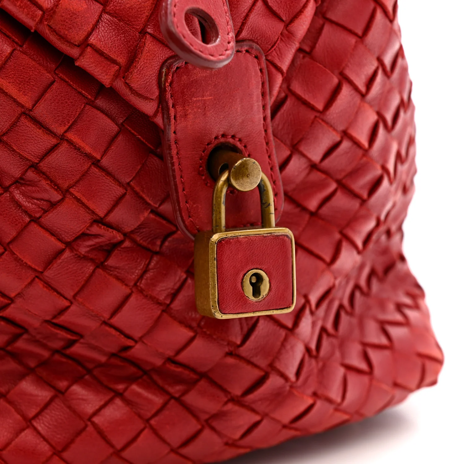 Nappa Intrecciato Montaigne Bag Red - Image 22