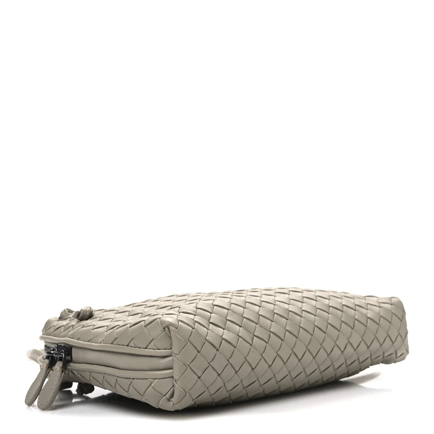 Nappa Intrecciato Nodini Crossbody Messenger Steel - Image 5
