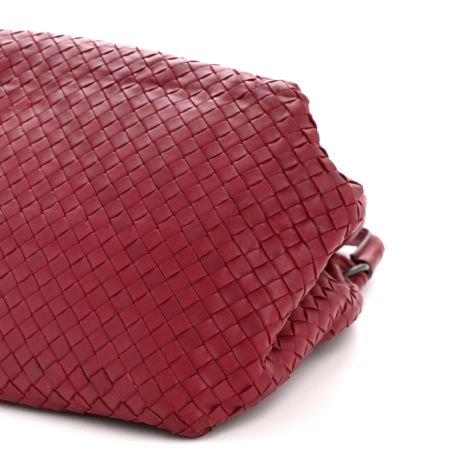 Nappa Intrecciato Parachute Bag Cassis - Image 10