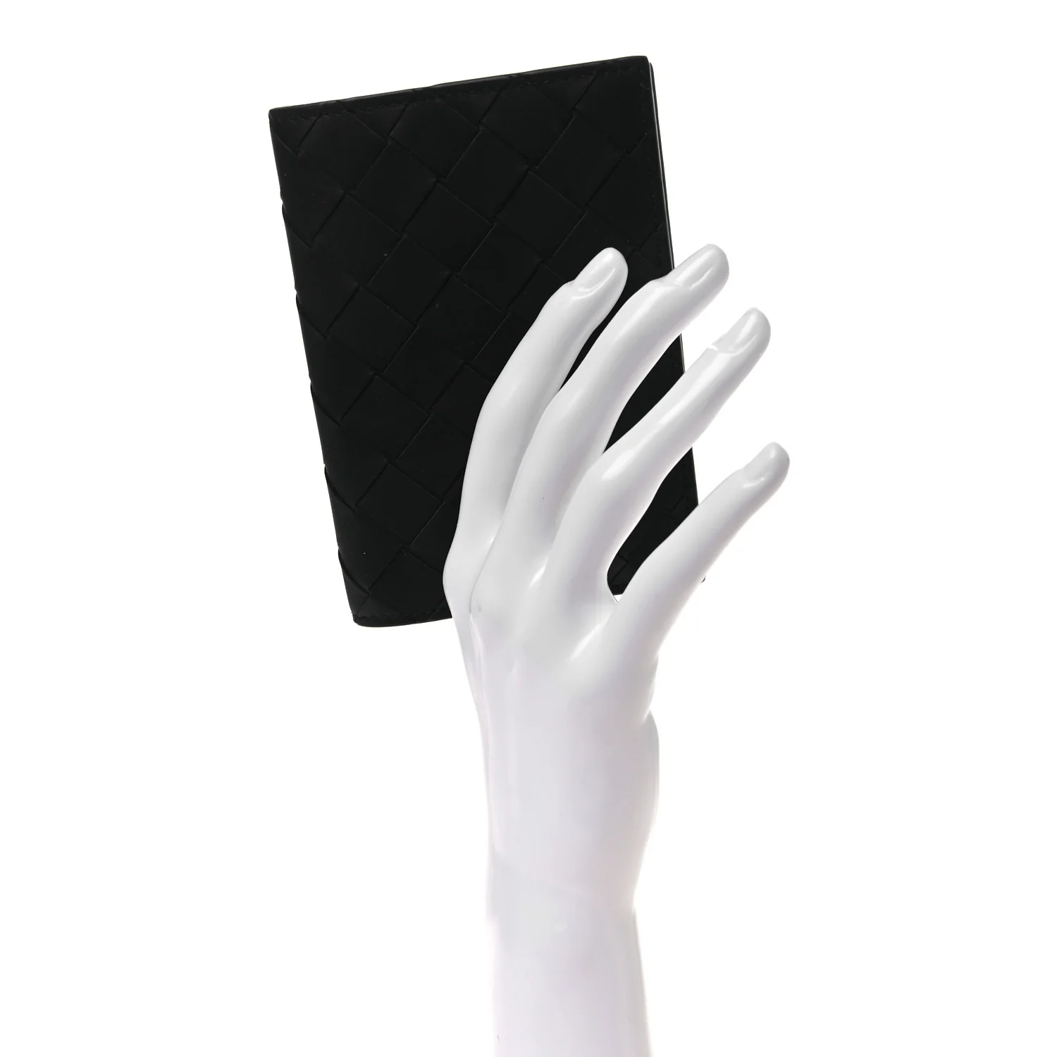 Nappa Intrecciato Passport Case Black - Image 2