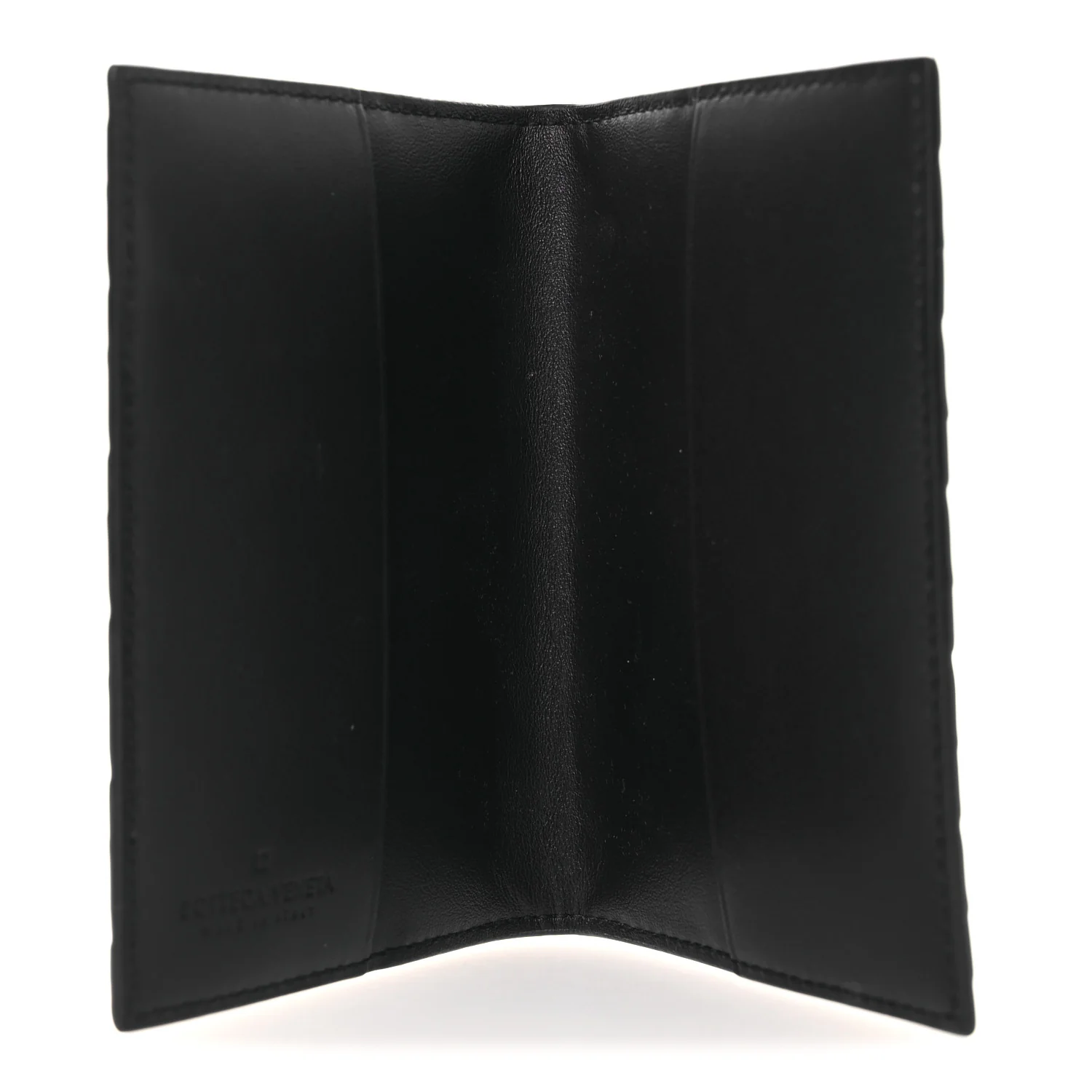 Nappa Intrecciato Passport Case Black - Image 5