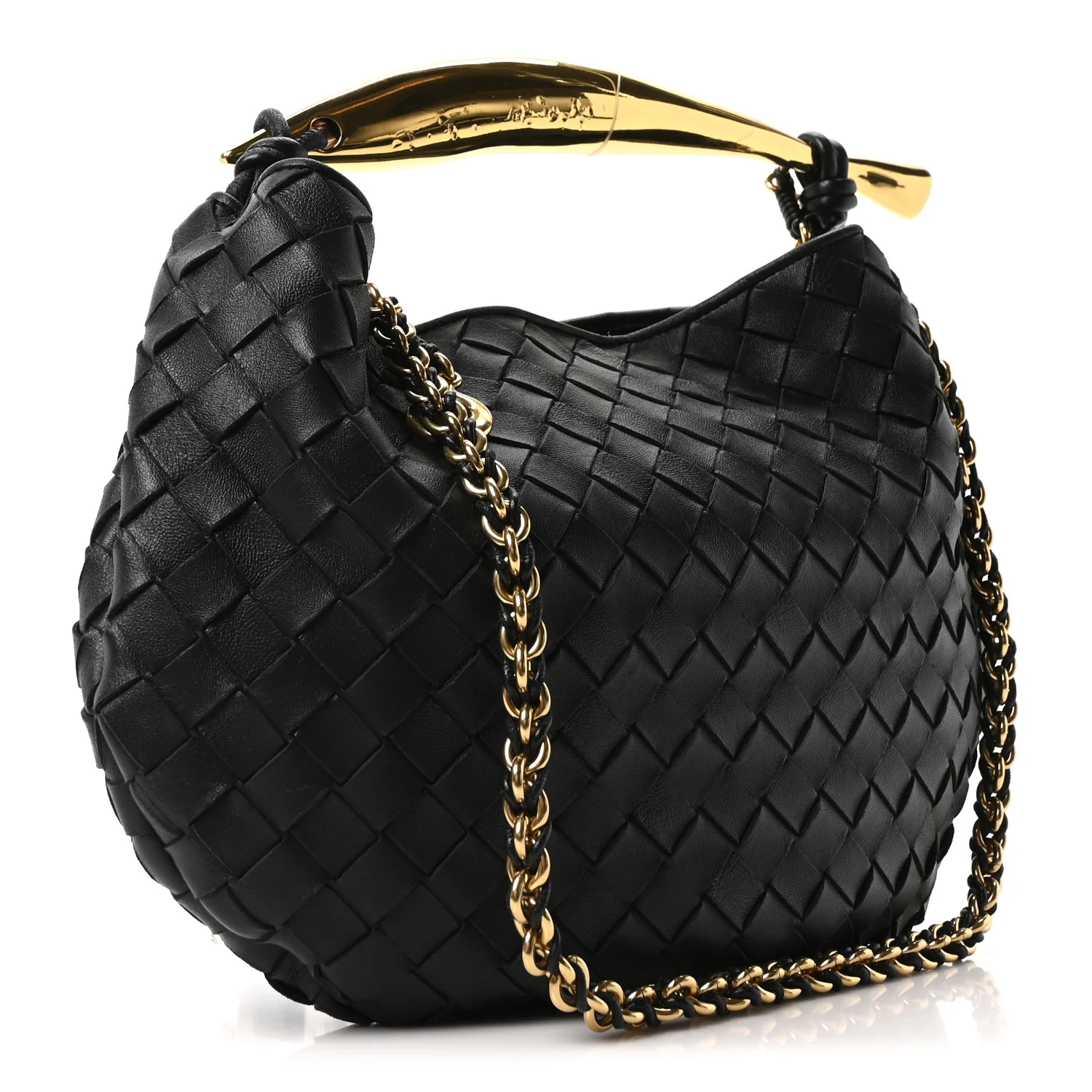 Nappa Intrecciato Sardine With Chain Bag - Image 3