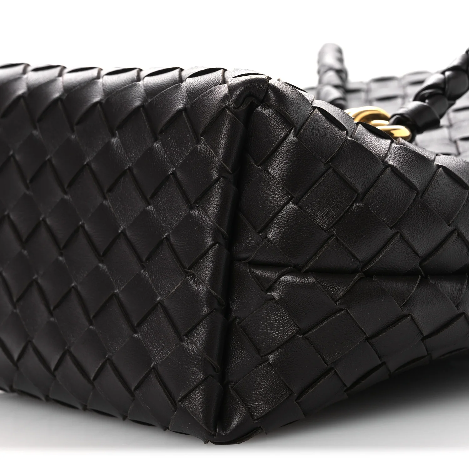 Nappa Intrecciato Small Andiamo Bucket Bag Fondant - Image 10