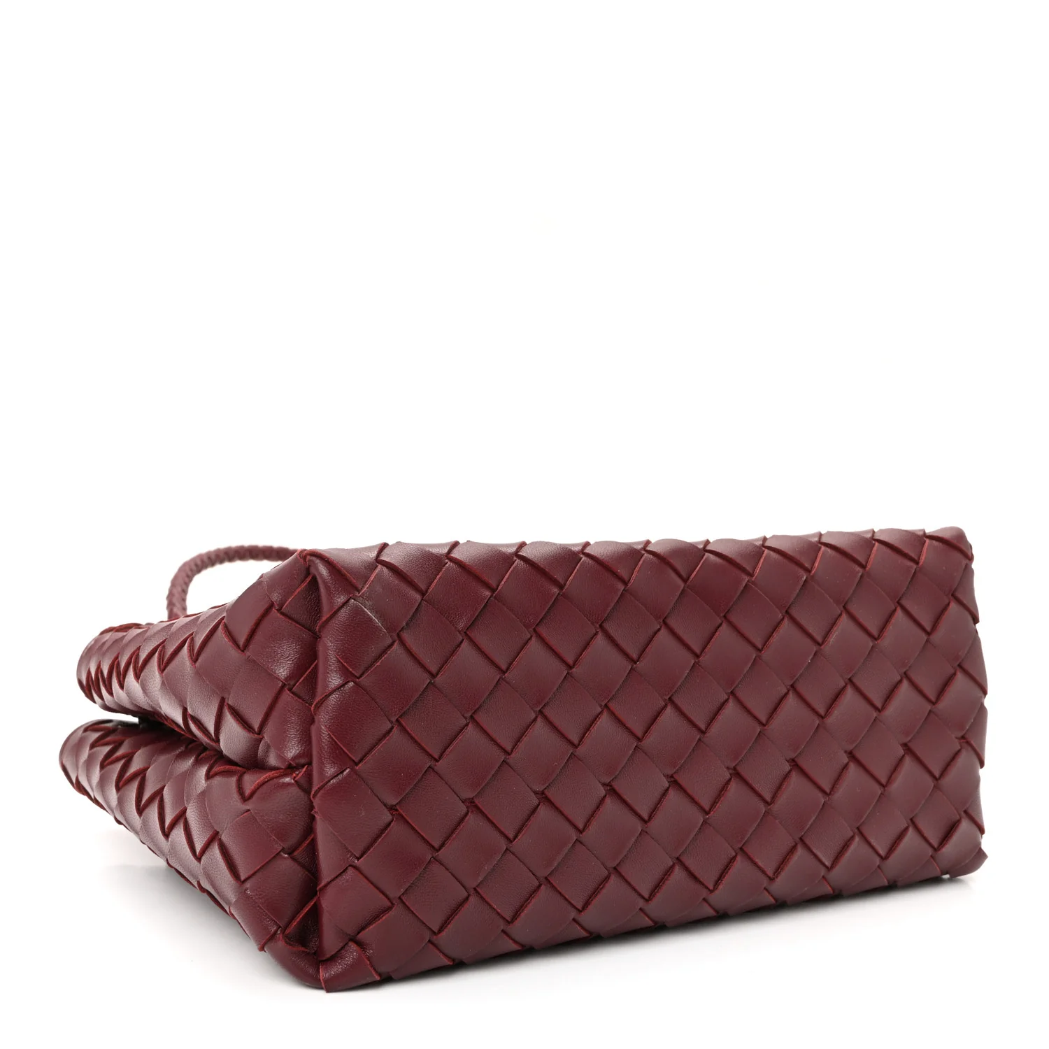 Nappa Intrecciato Small Andiamo Shoulder Bag Barolo - Image 4