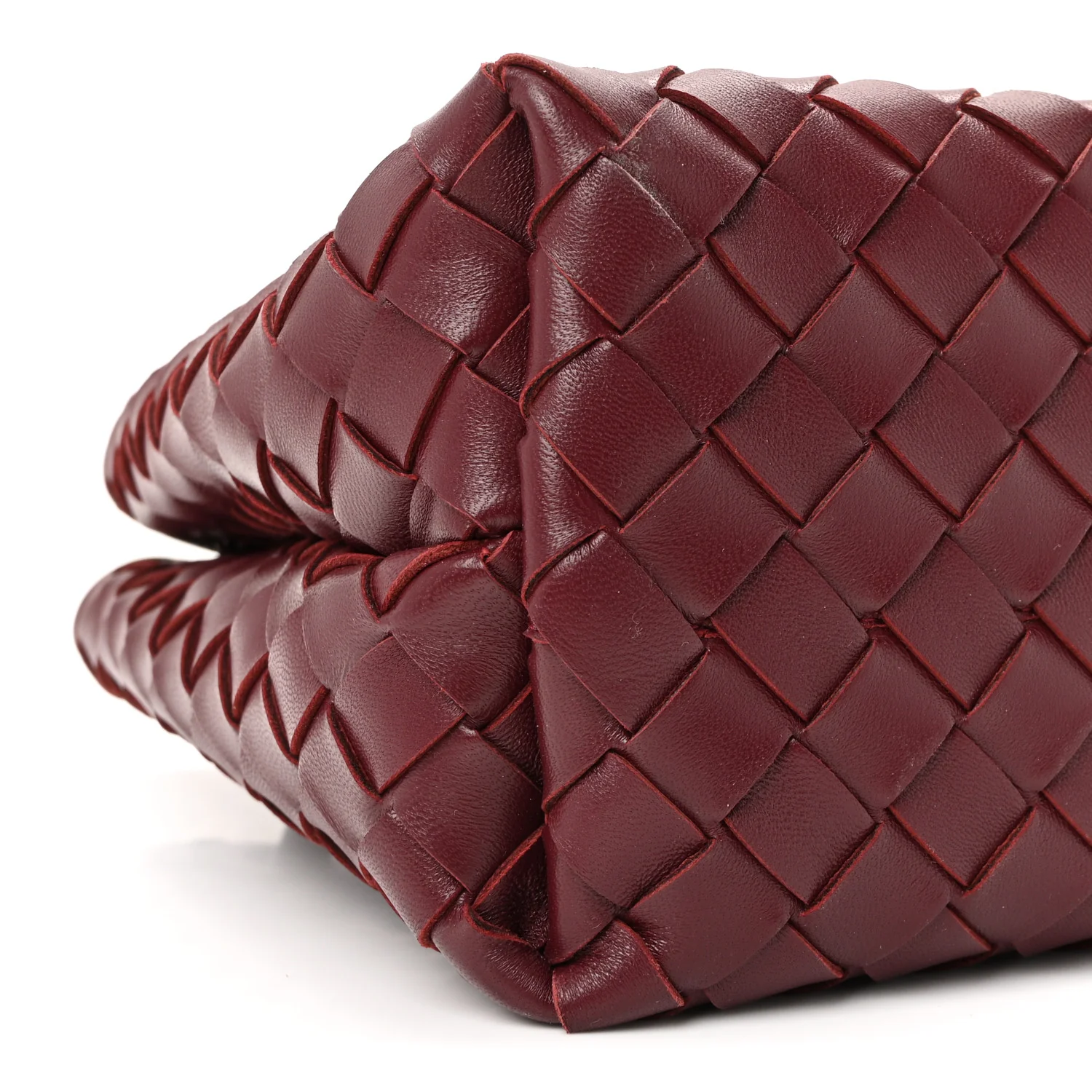 Nappa Intrecciato Small Andiamo Shoulder Bag Barolo - Image 8