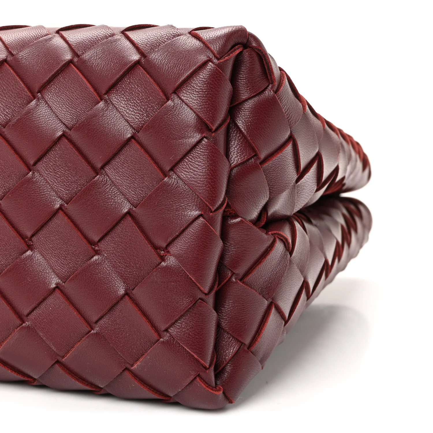 Nappa Intrecciato Small Andiamo Shoulder Bag Barolo - Image 9