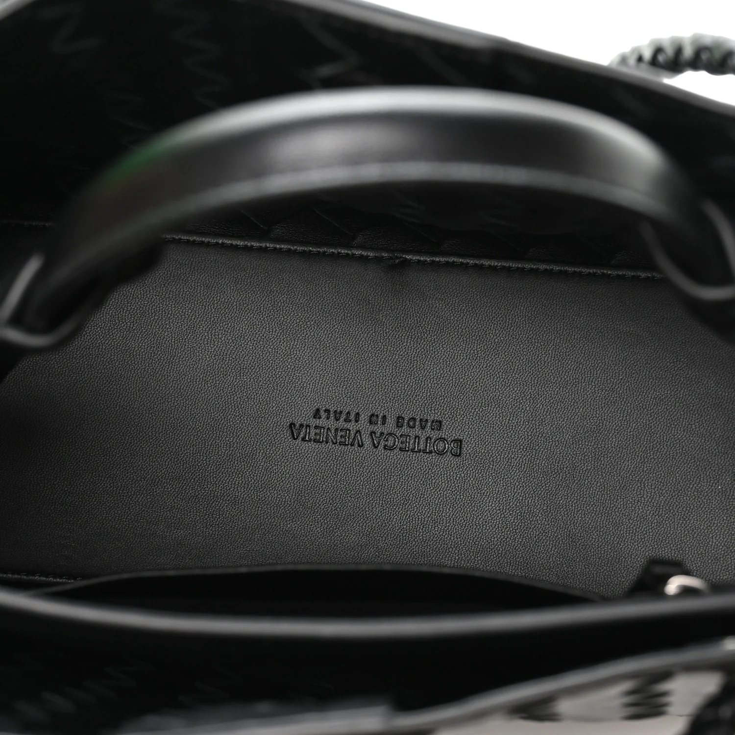 Nappa Intrecciato Small Andiamo Shoulder Bag Black - Image 5