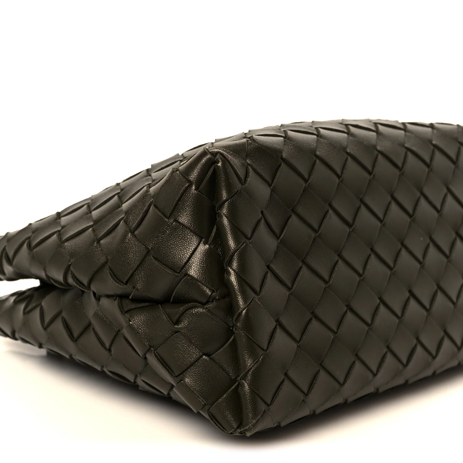 Nappa Intrecciato Small Andiamo Shoulder Bag Cypress - Image 11
