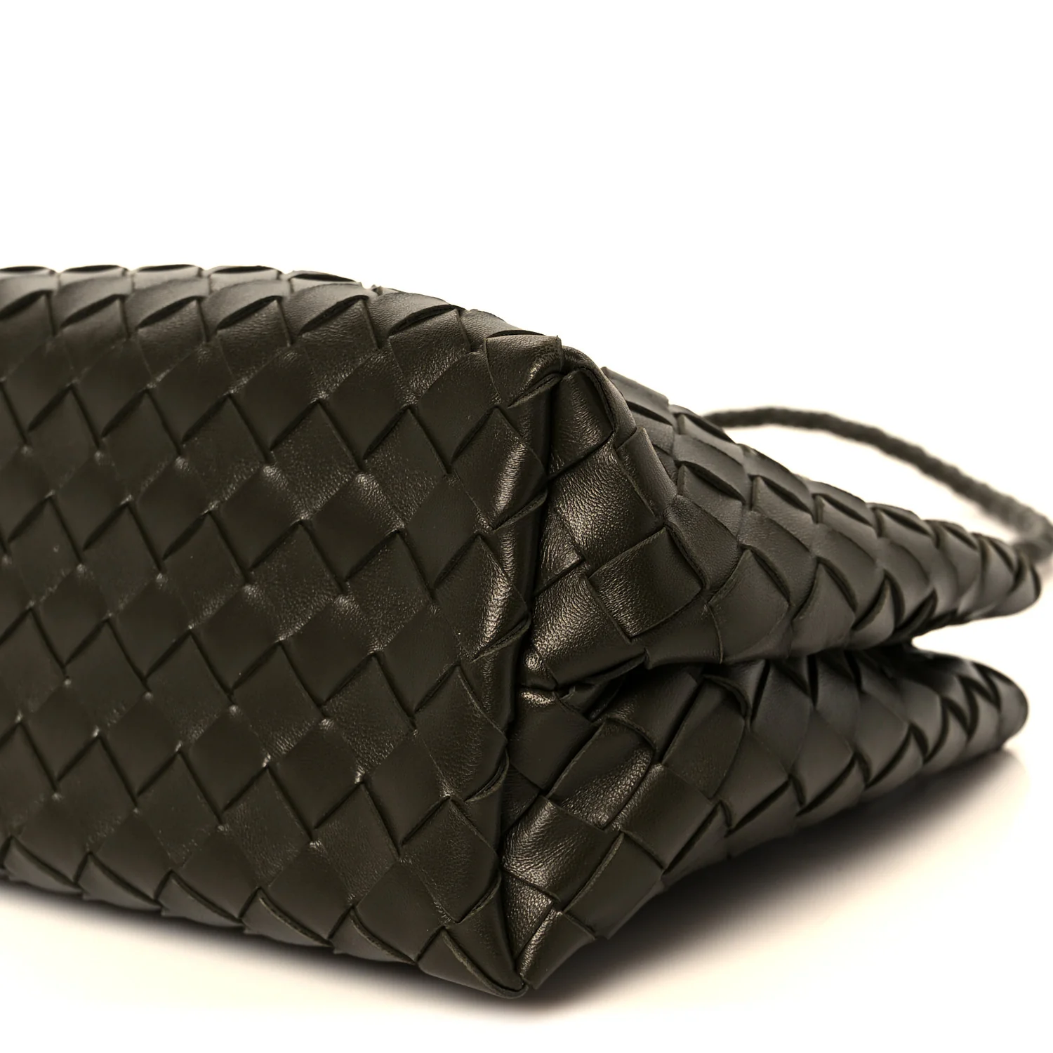 Nappa Intrecciato Small Andiamo Shoulder Bag Cypress - Image 12