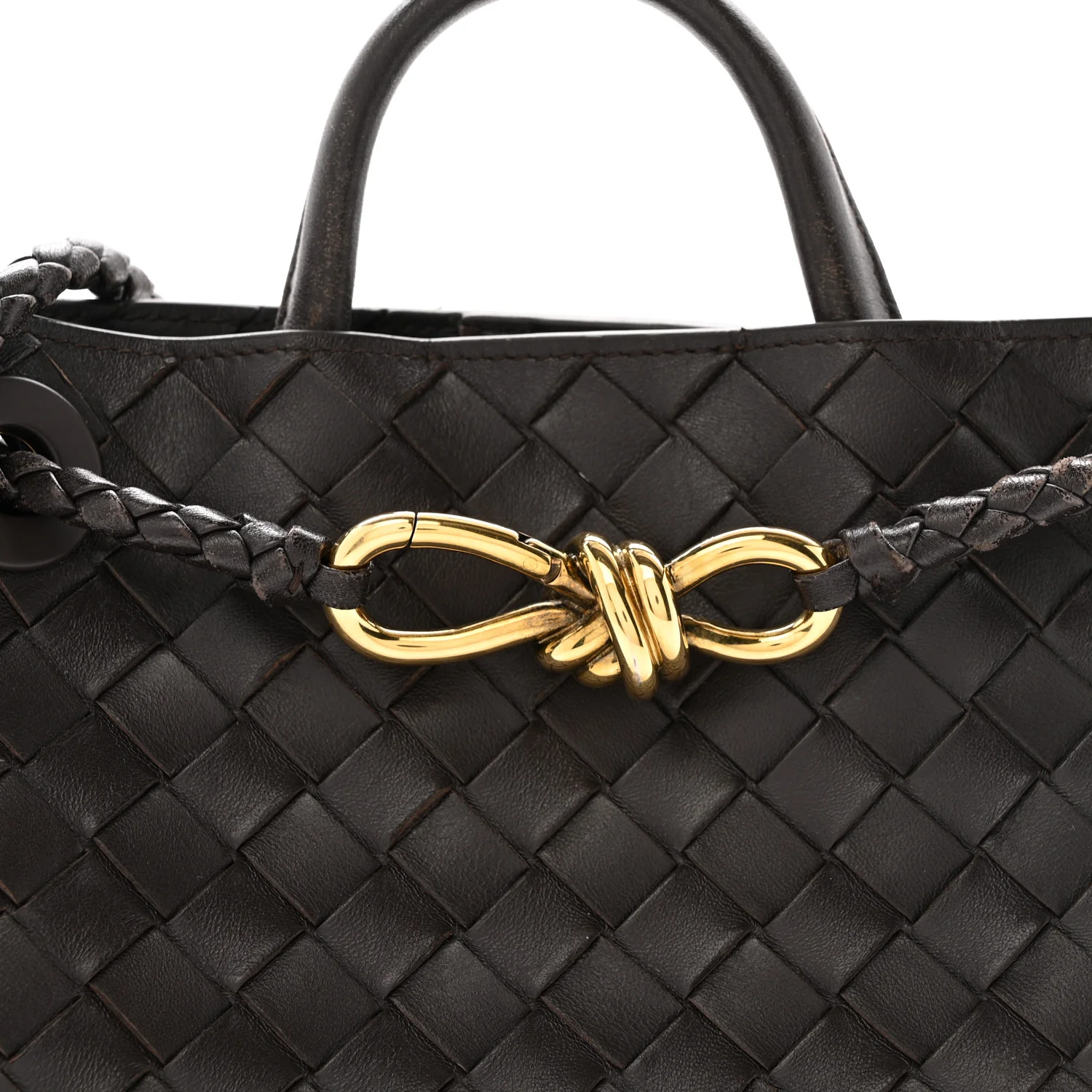 Nappa Intrecciato Small Andiamo Shoulder Bag Fondant - Image 7