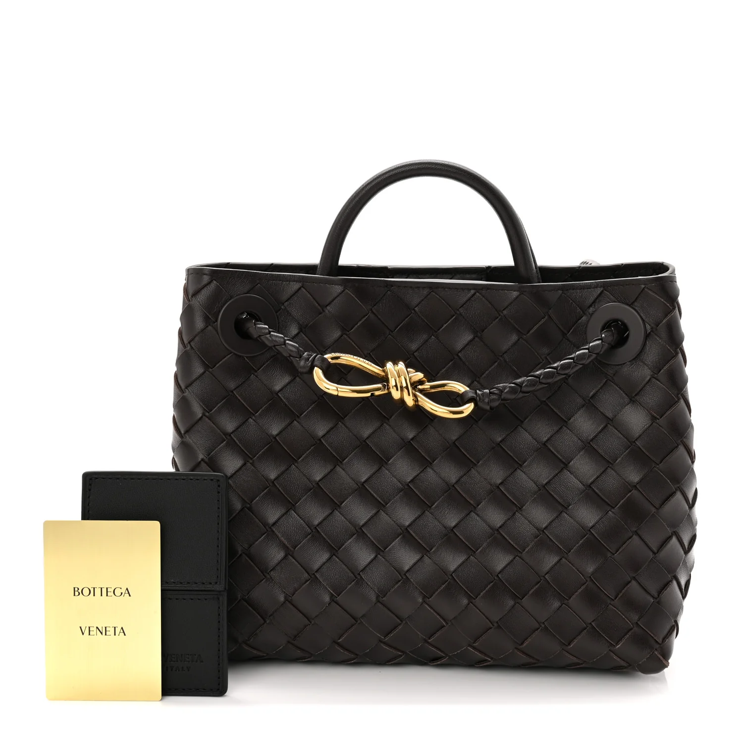 Nappa Intrecciato Small Andiamo Shoulder Bag Fondant - Image 3