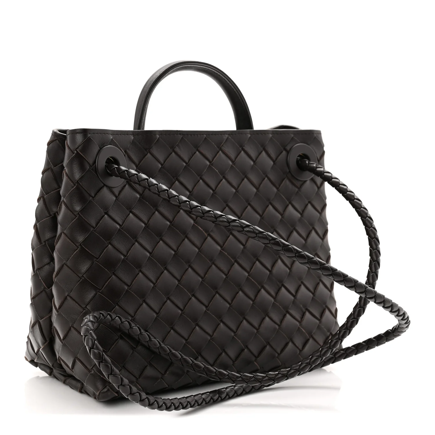 Nappa Intrecciato Small Andiamo Shoulder Bag Fondant - Image 4