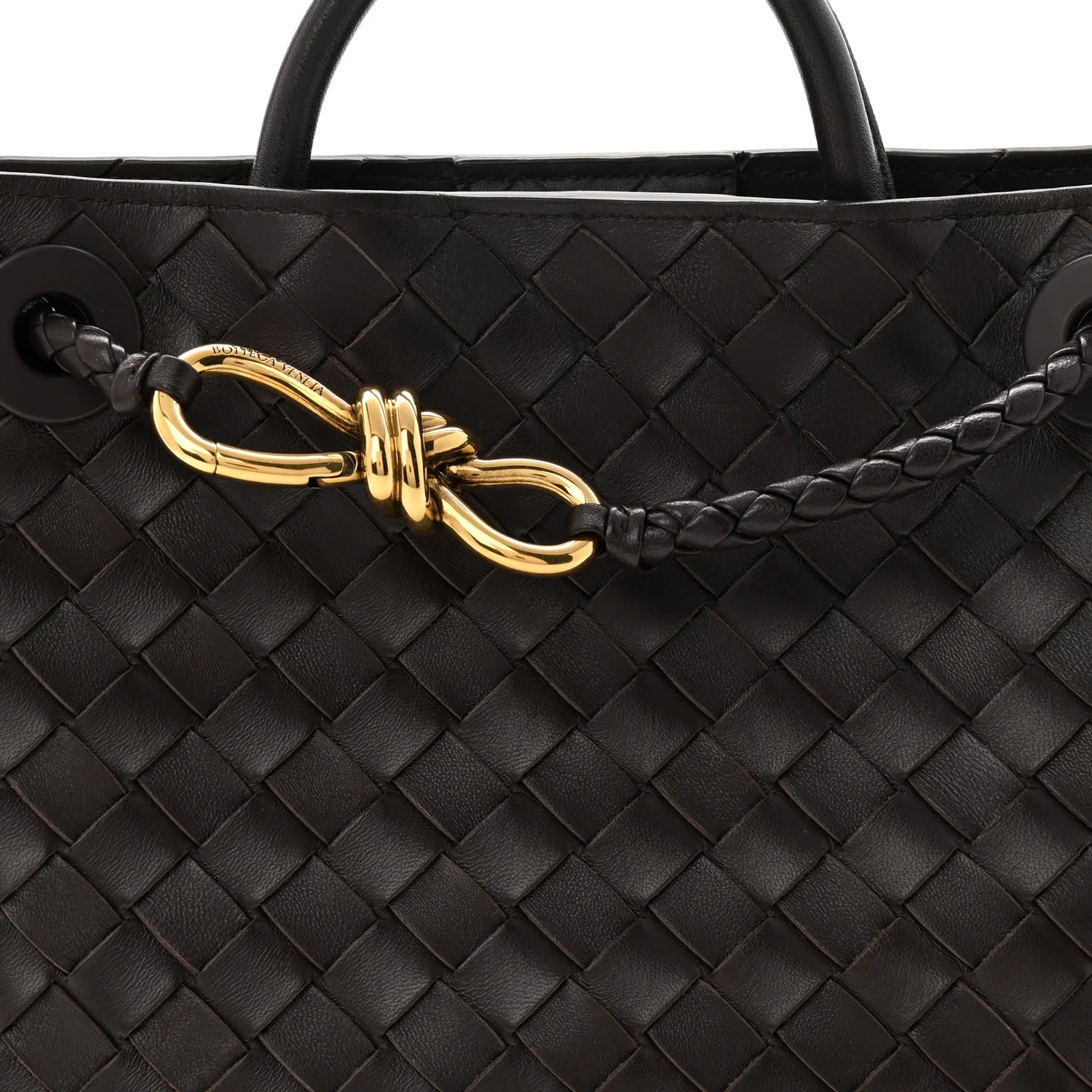 Nappa Intrecciato Small Andiamo Shoulder Bag Fondant - Image 8